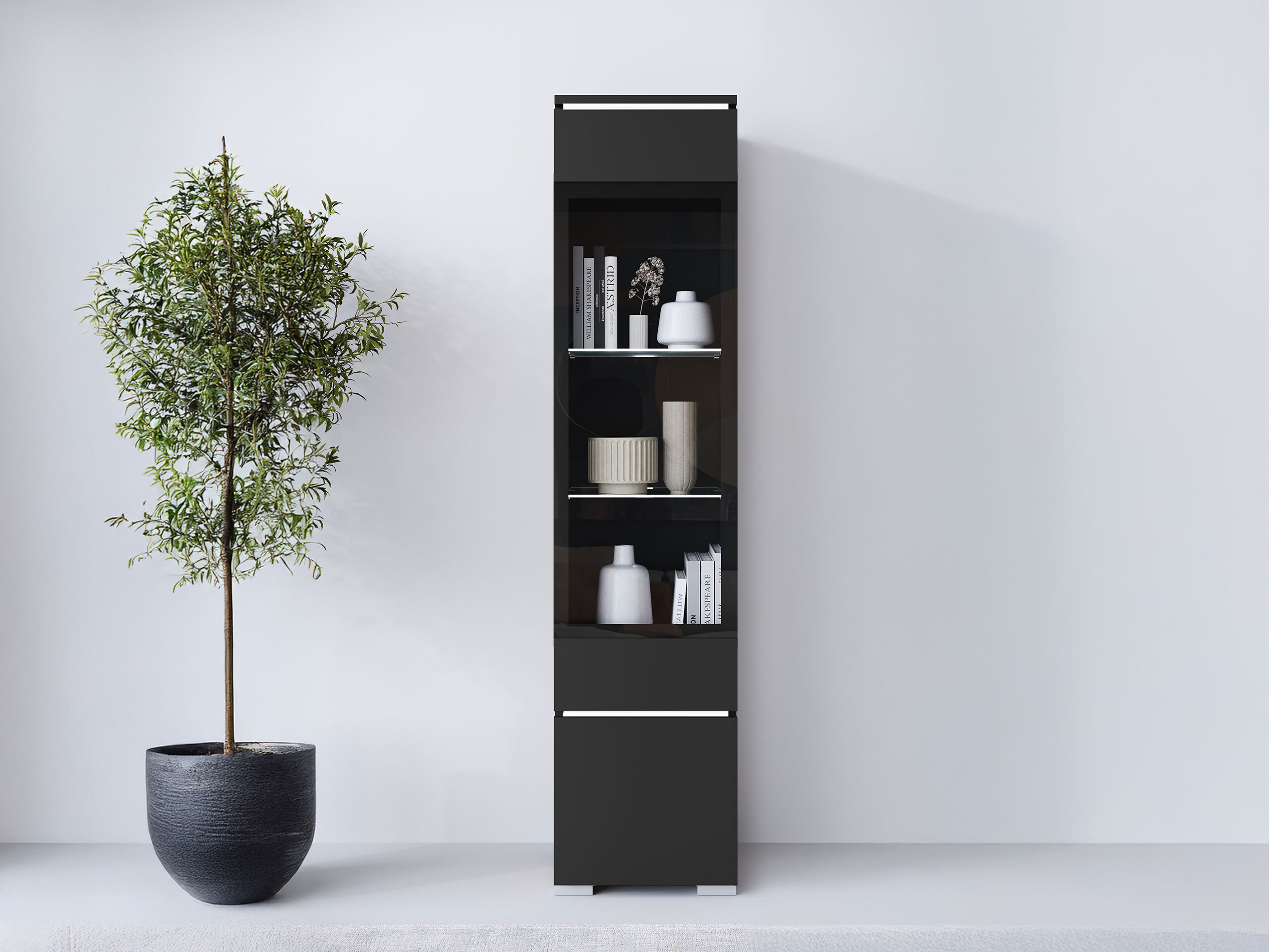 Bookcase Mirfivo 109 (Graphite)