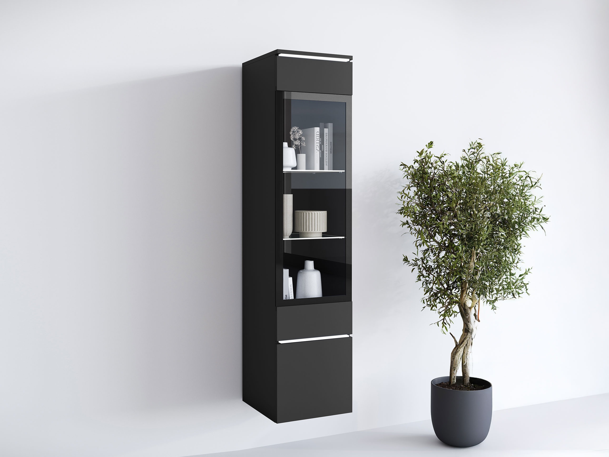 Bookcase Mirfivo 109 (Graphite)