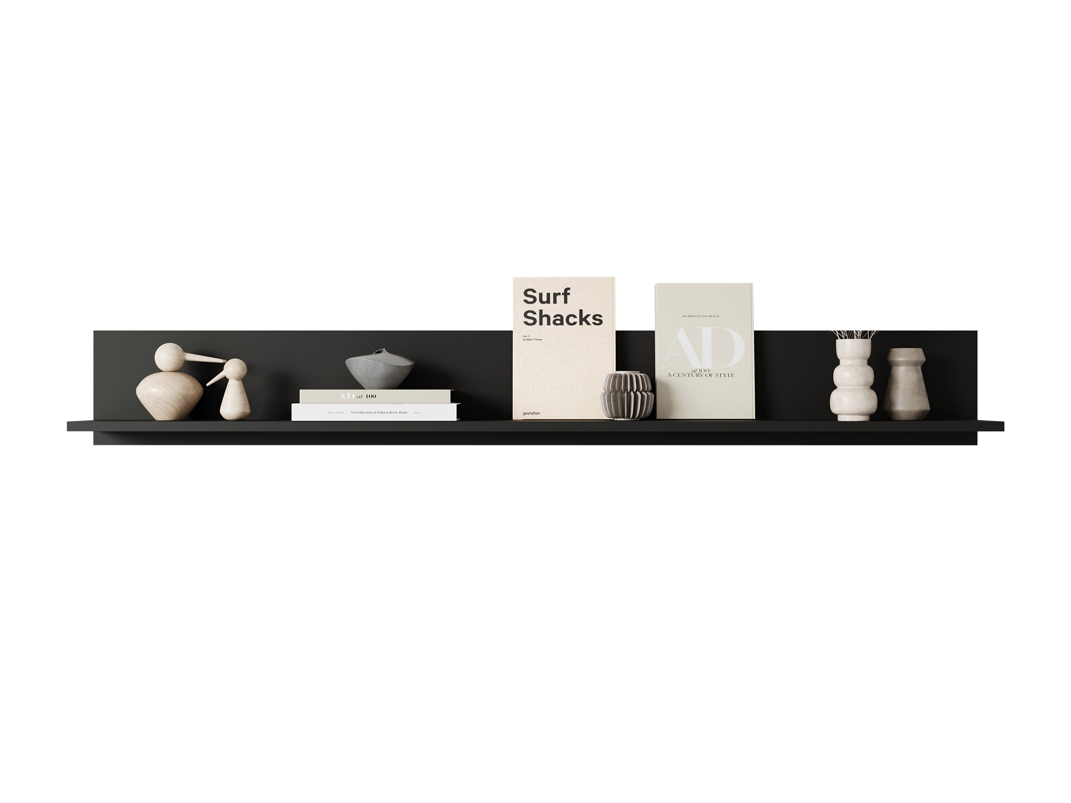Wall shelf Mirfivo 105 (Graphite)