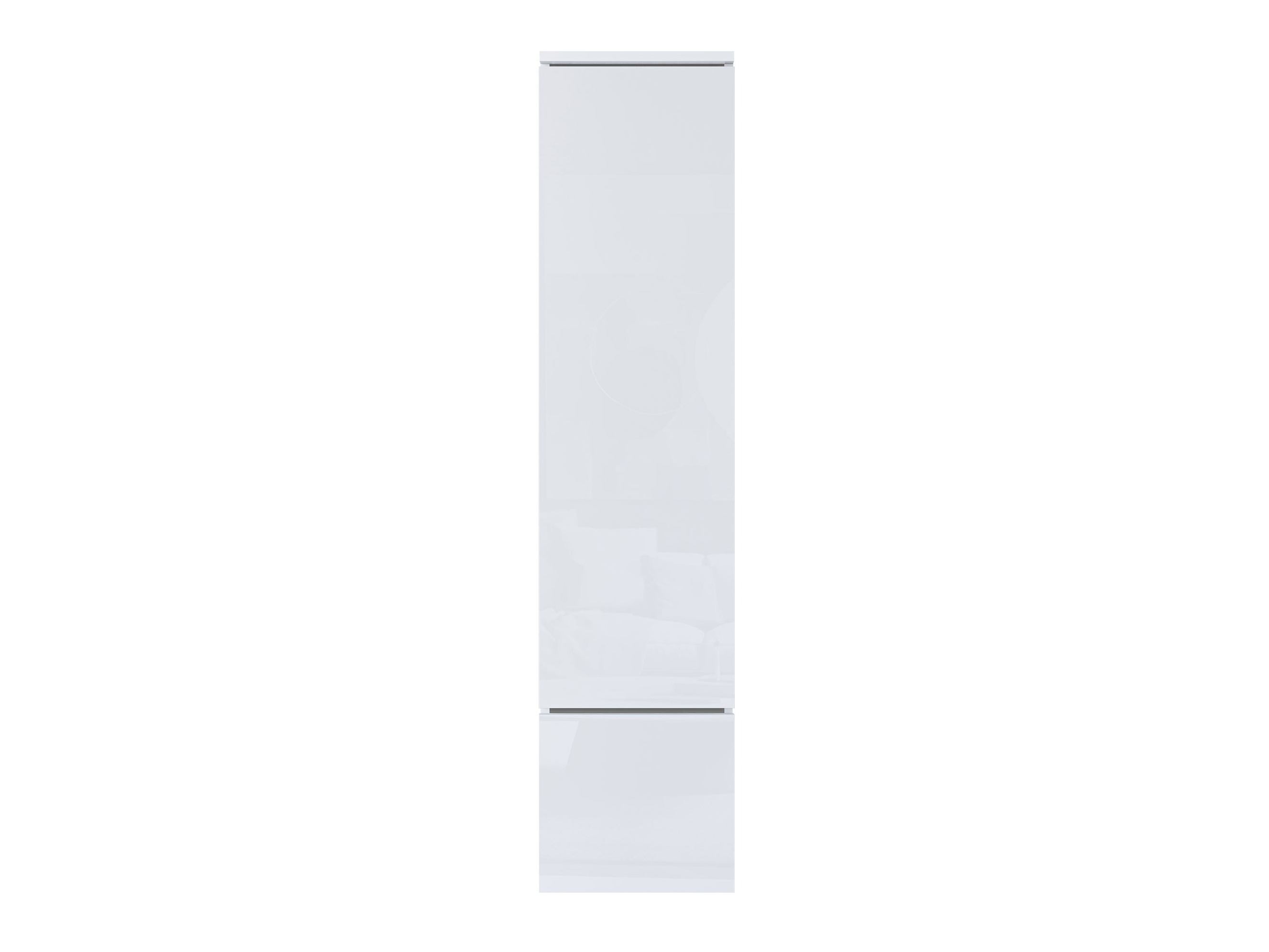 Bookcase Mirfivo 108 (White + Glossy white)