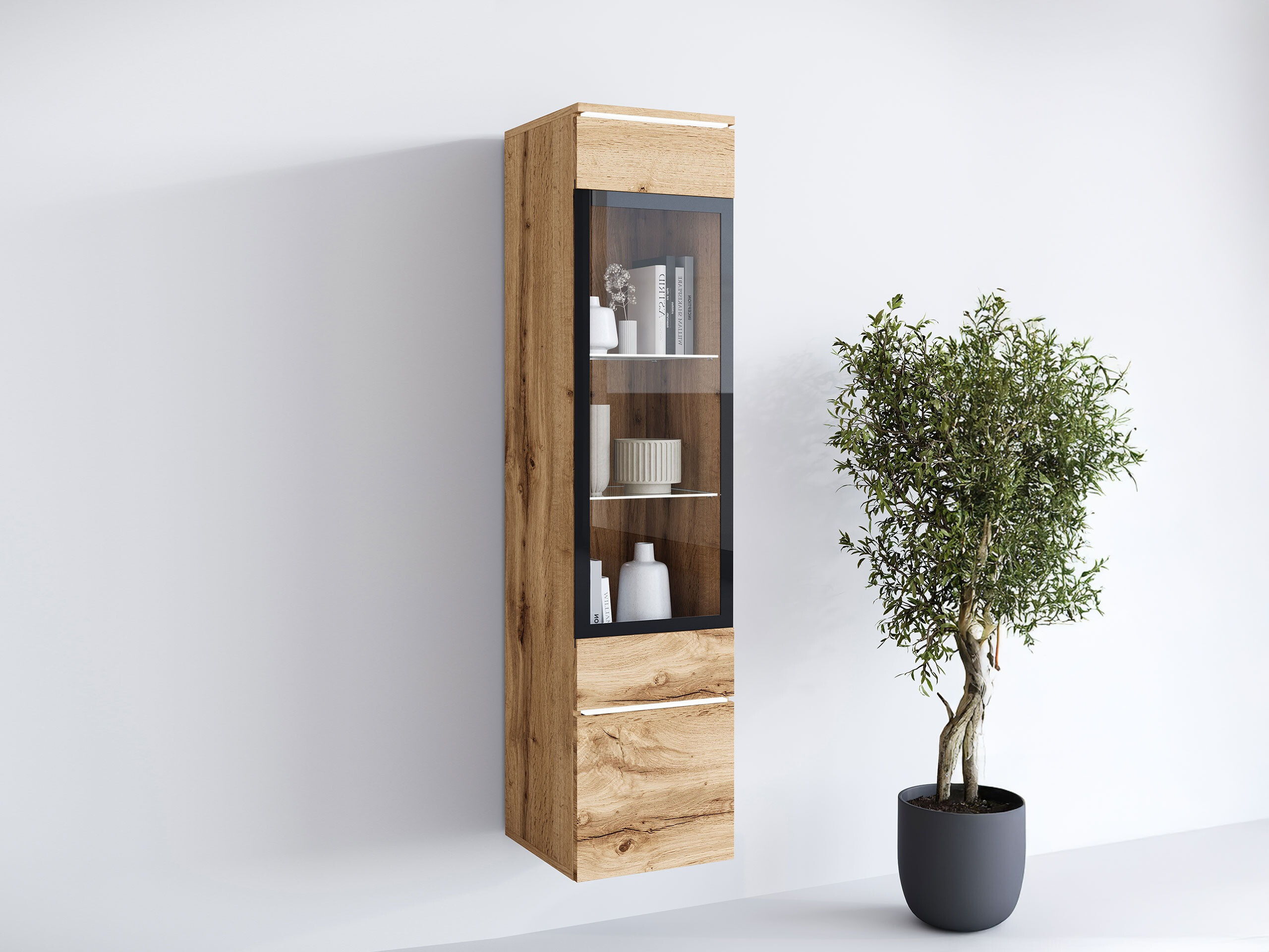 Bookcase Mirfivo 109 (Wotan Oak)