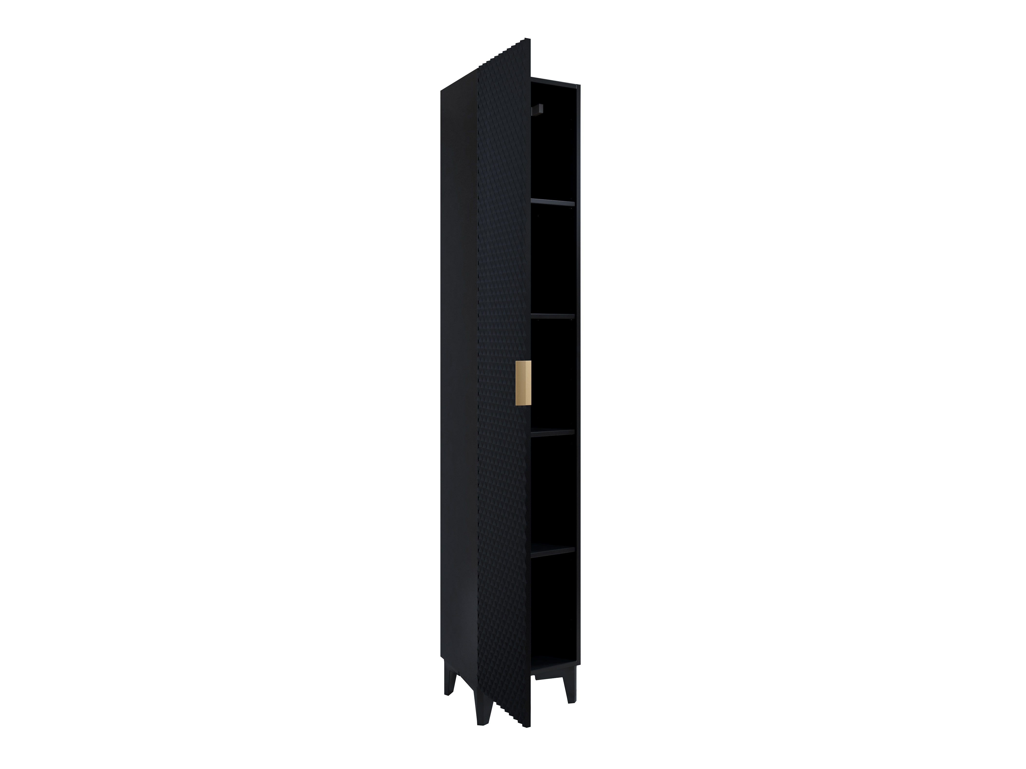 Standing bathroom cabinet Liretu 100 (Black)