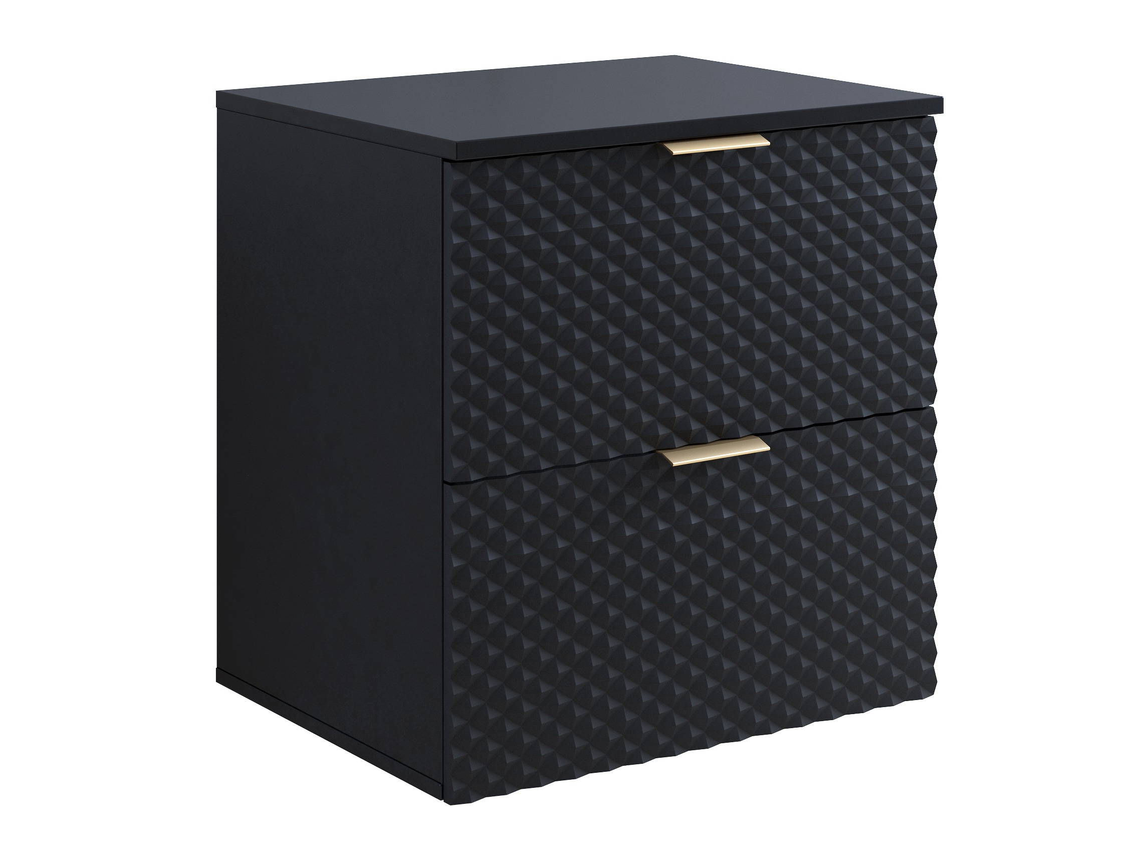 Wall-mounted bathroom cabinet for washbasin Liretu 106 (Black)