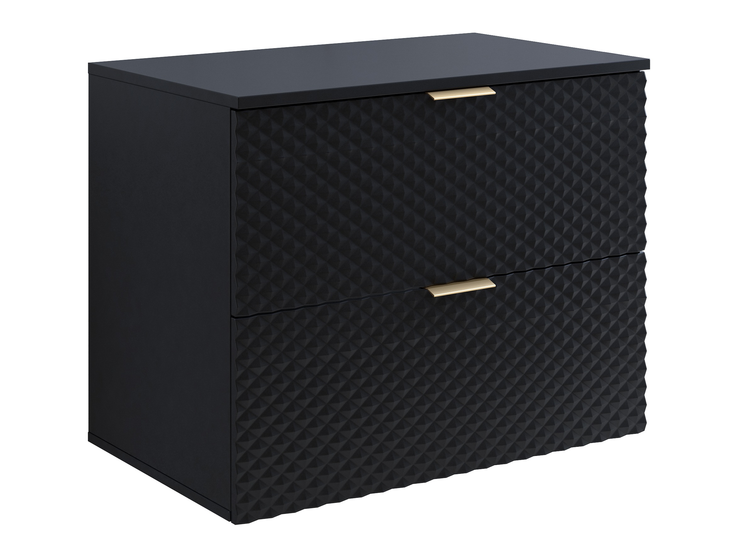 Wall-mounted bathroom cabinet for washbasin Liretu 107 (Black)
