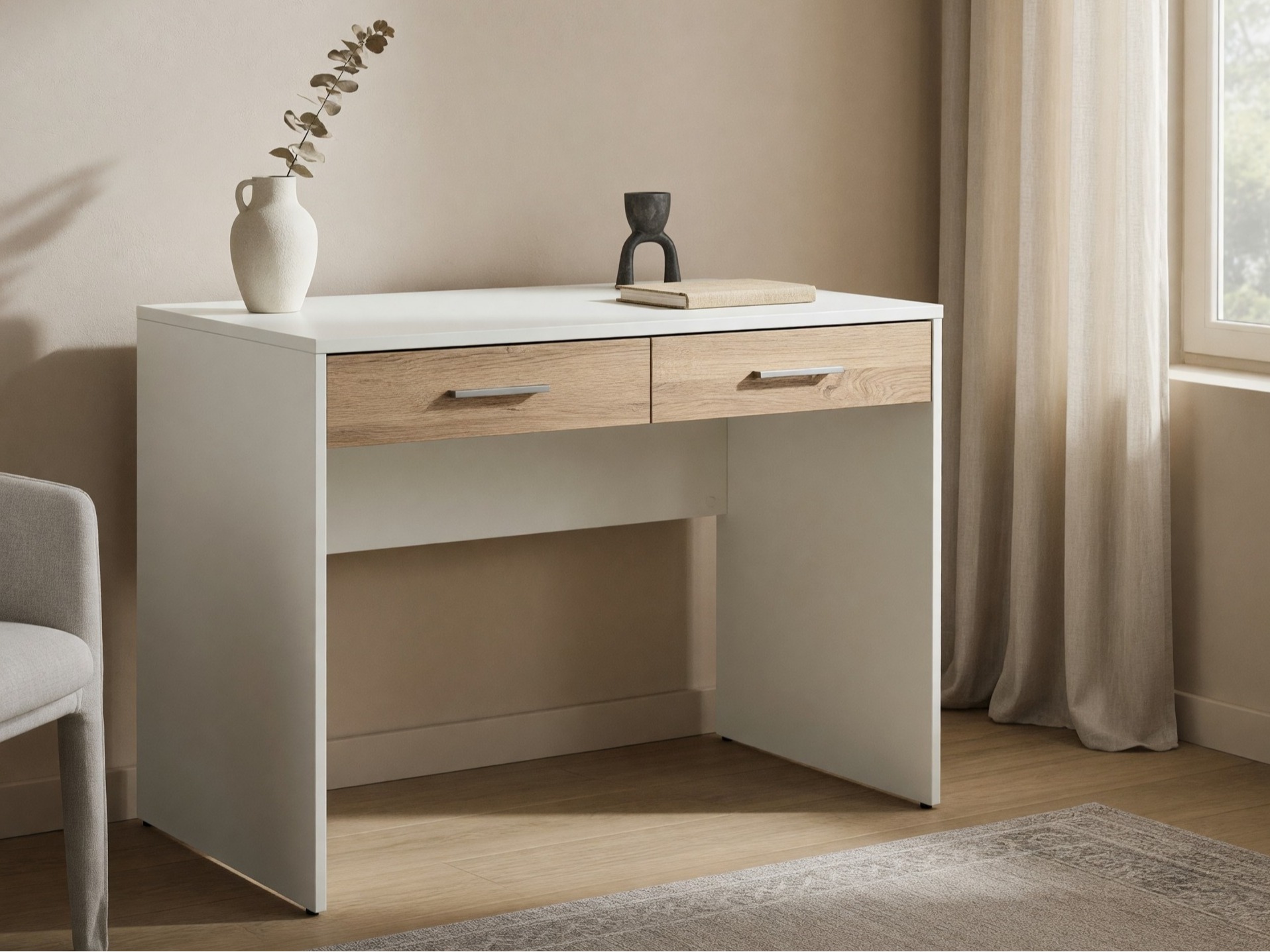 Desk Novsore 109 (White + Sonoma oak)