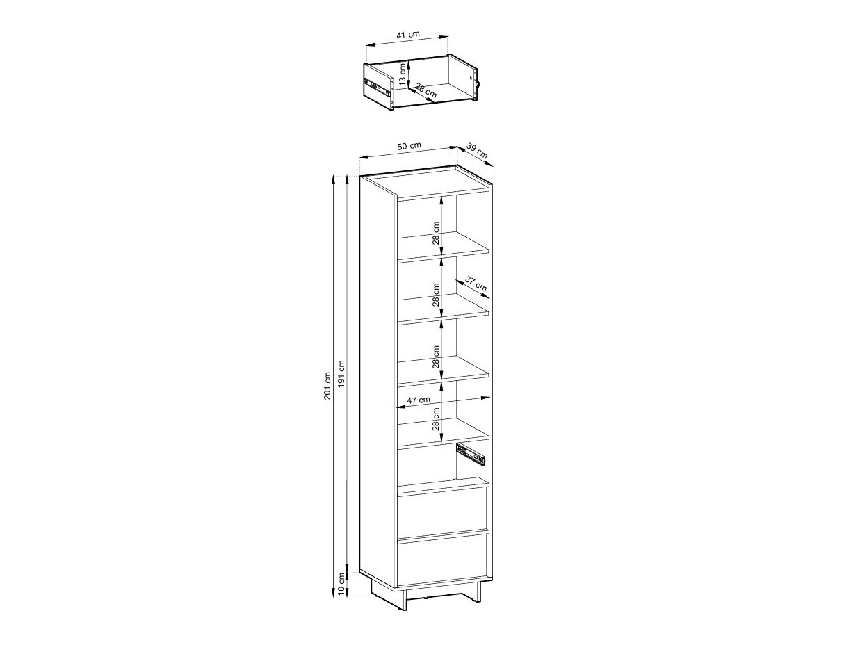 Bookcase Romsona 104
