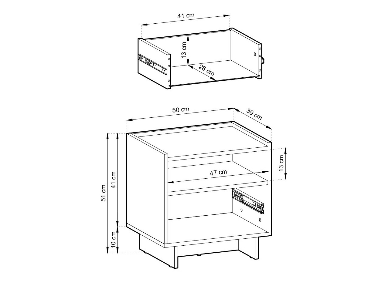 Bedside table Romsona 106