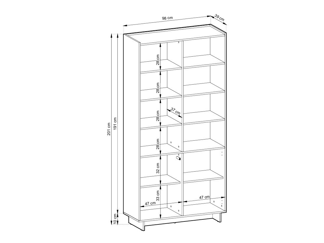 Bookcase Romsona 105
