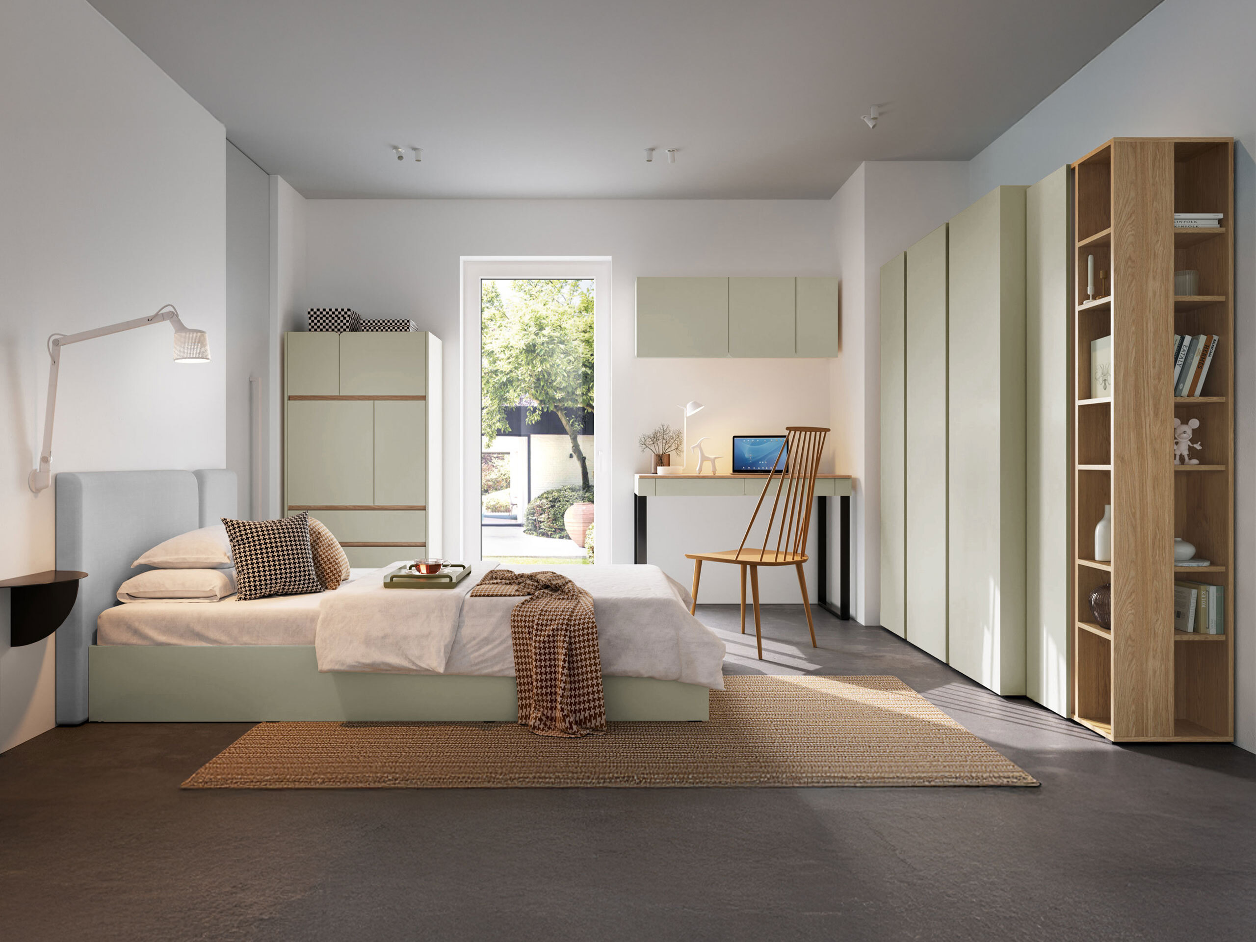 Bedroom set Fiosono 113 (Eucalyptus + Oak)