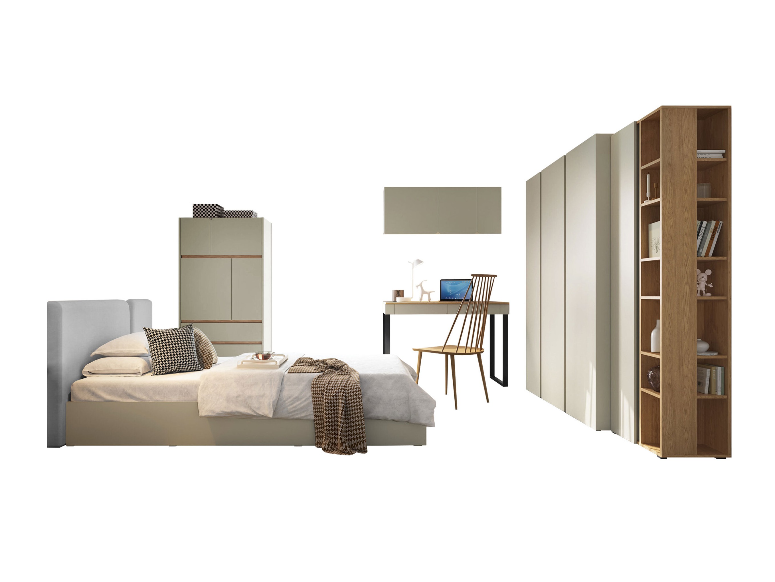 Bedroom set Fiosono 113 (Eucalyptus + Oak)