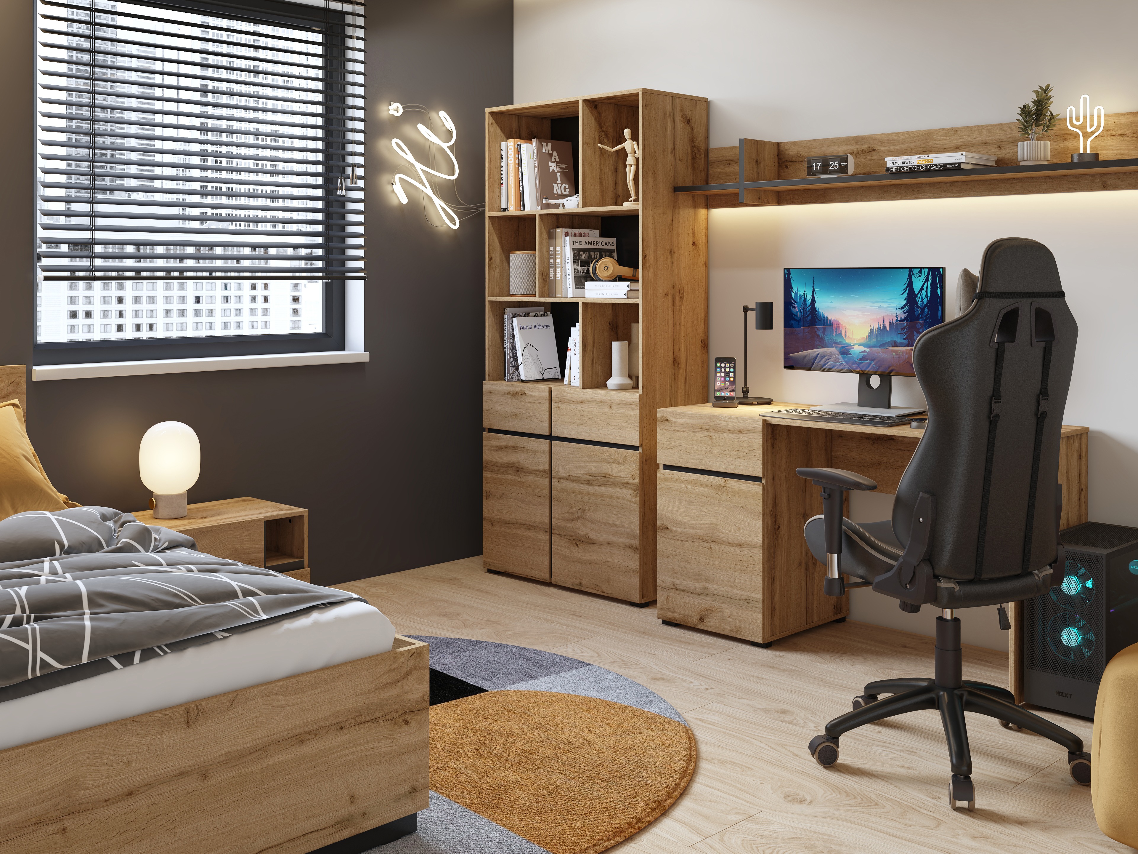 Desk Alfere 125 (Wotan Oak)