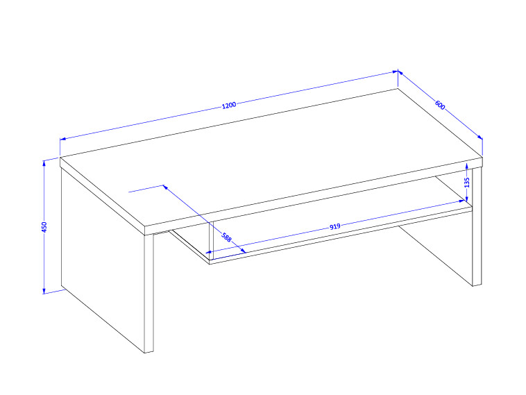 Coffee table Alfere 112 (Wotan Oak)