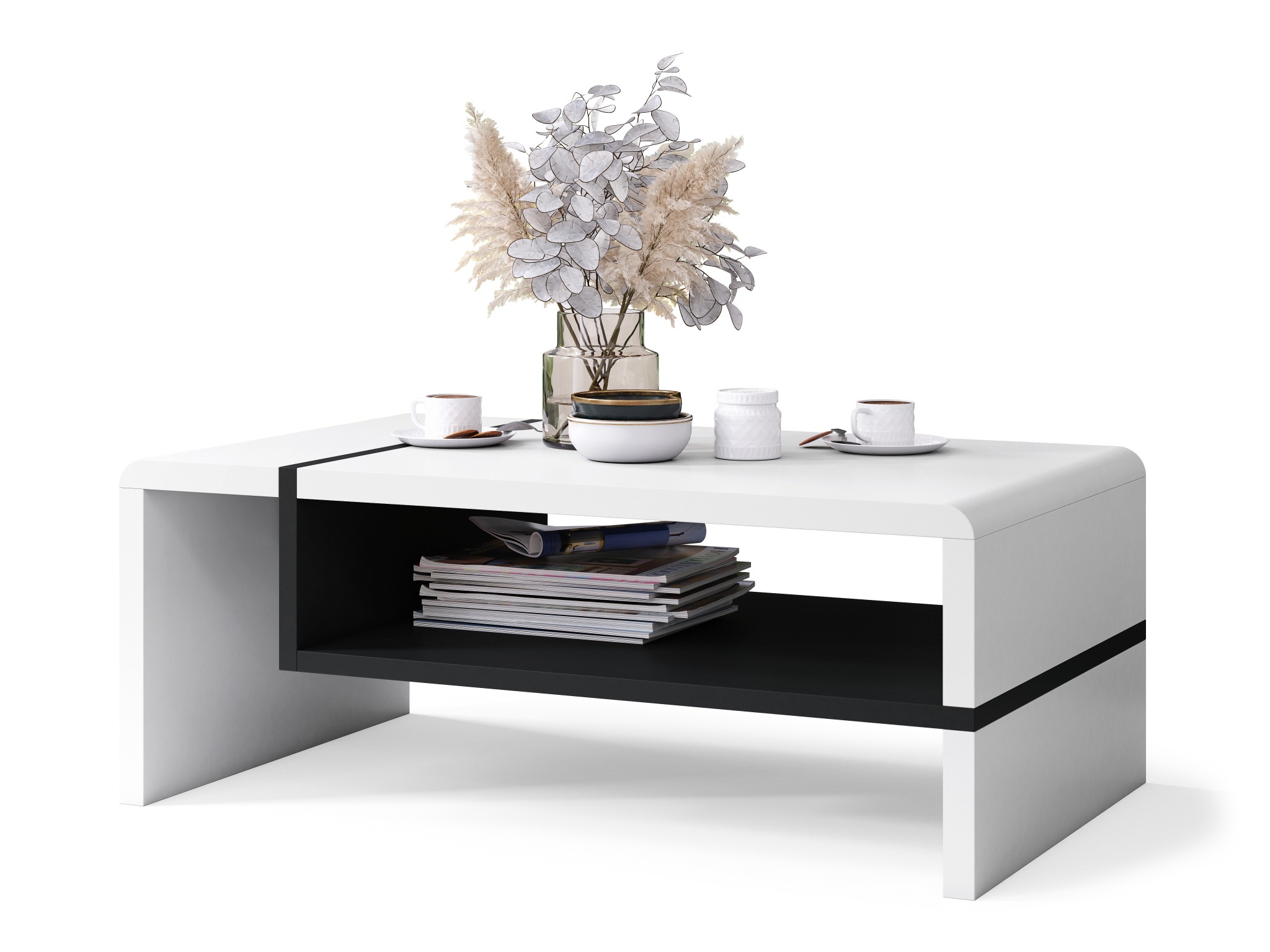 Coffee table Glendale 102 (White + Black)