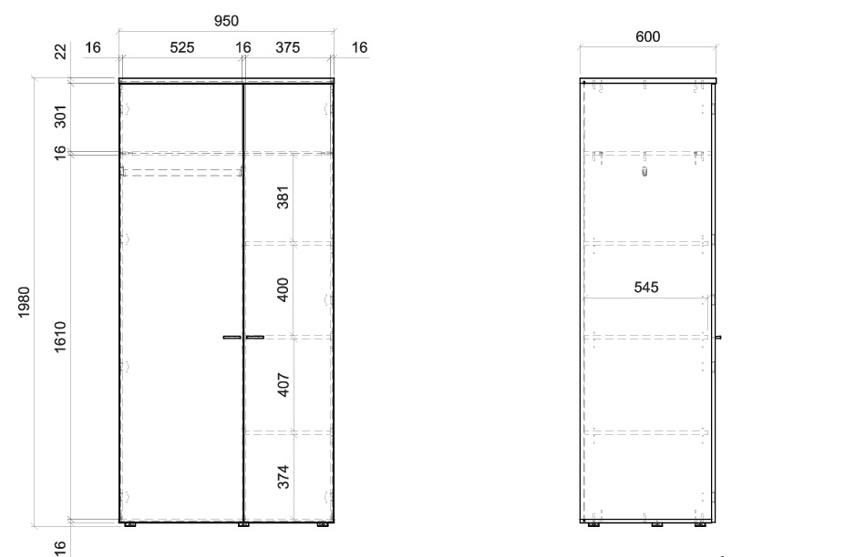 Wardrobe Corelia 114
