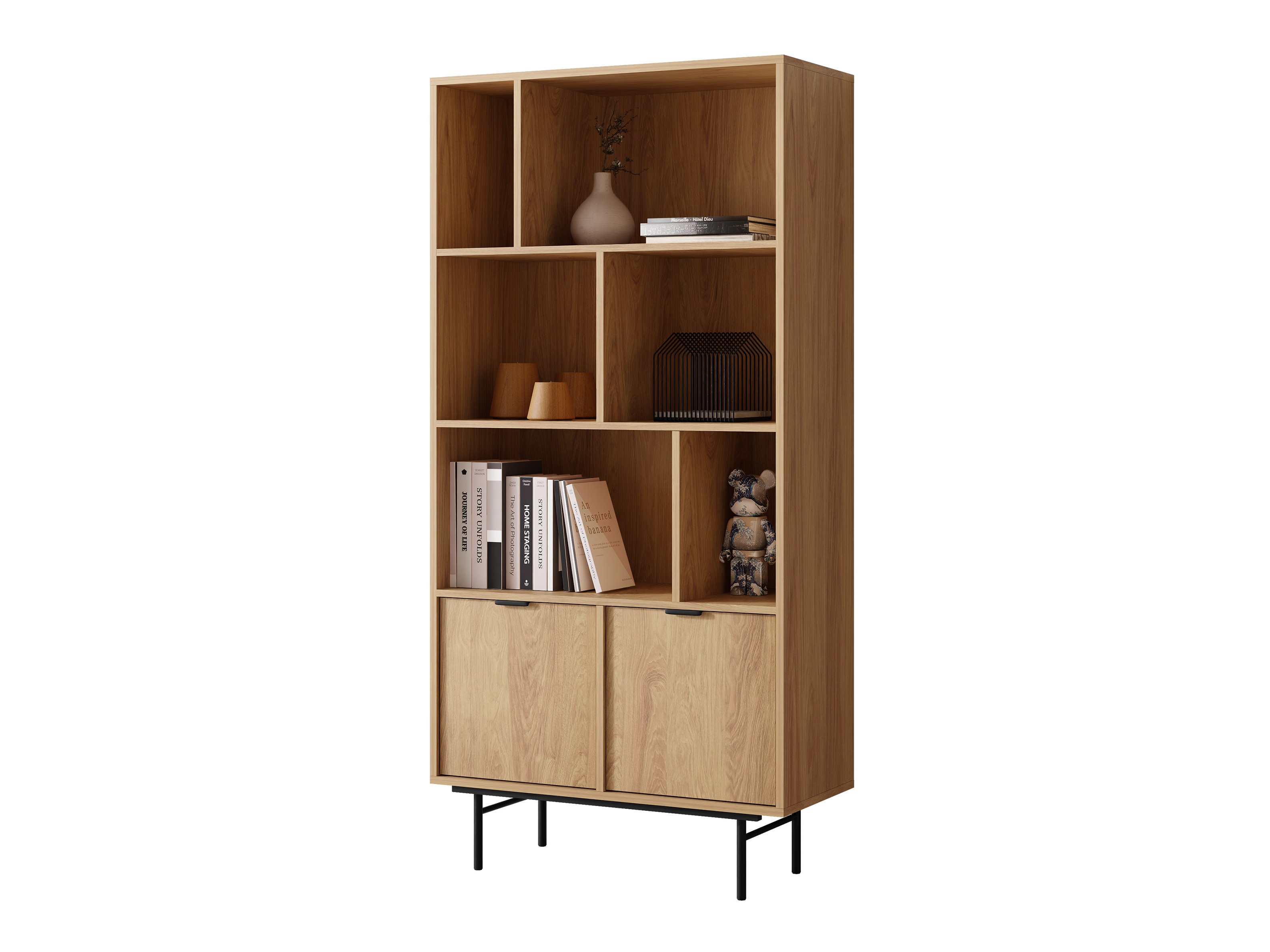 Bookcase Floelbe 103 (Oak)