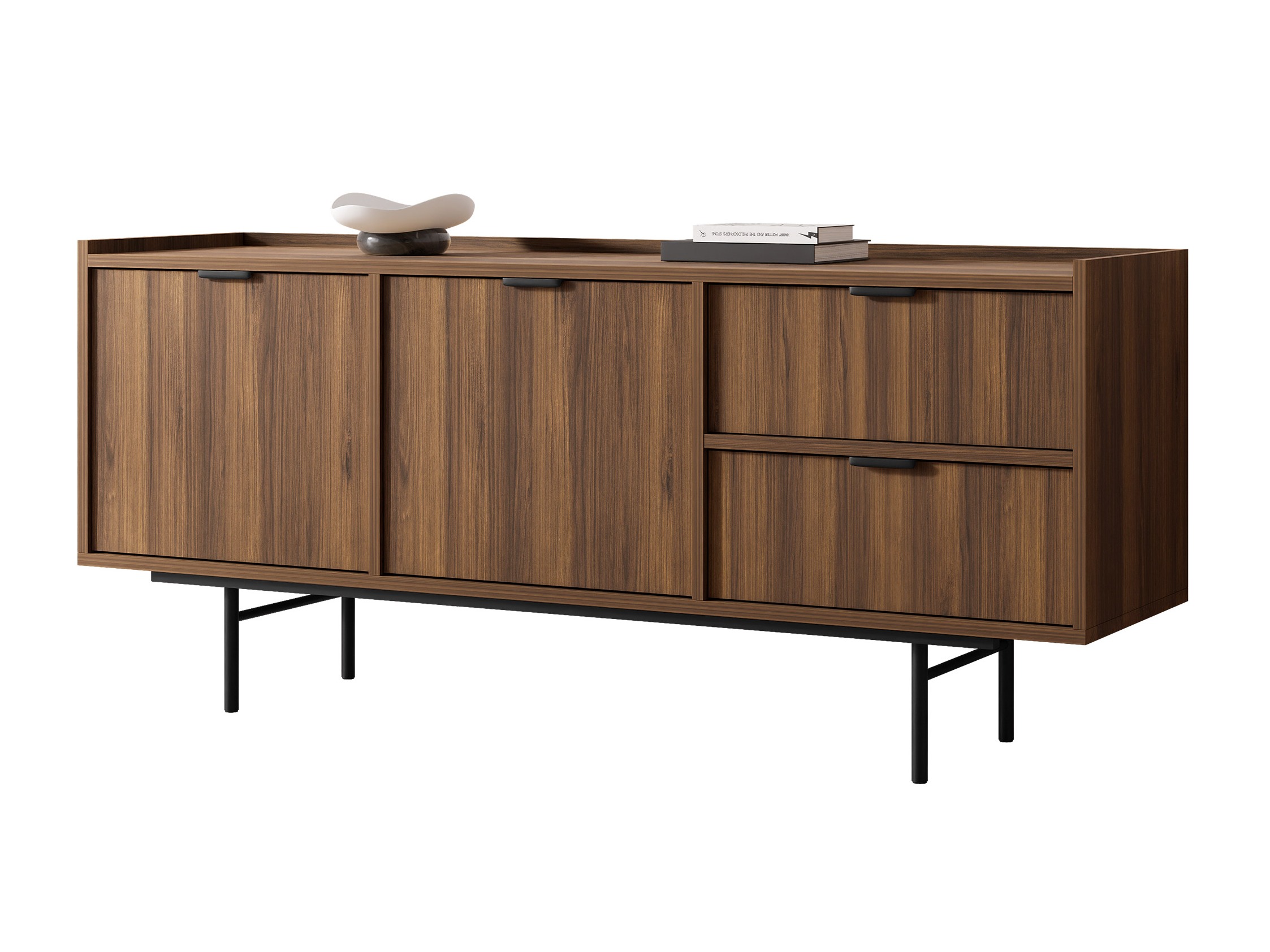 Chest of drawers Floelbe 100 (Walnut)