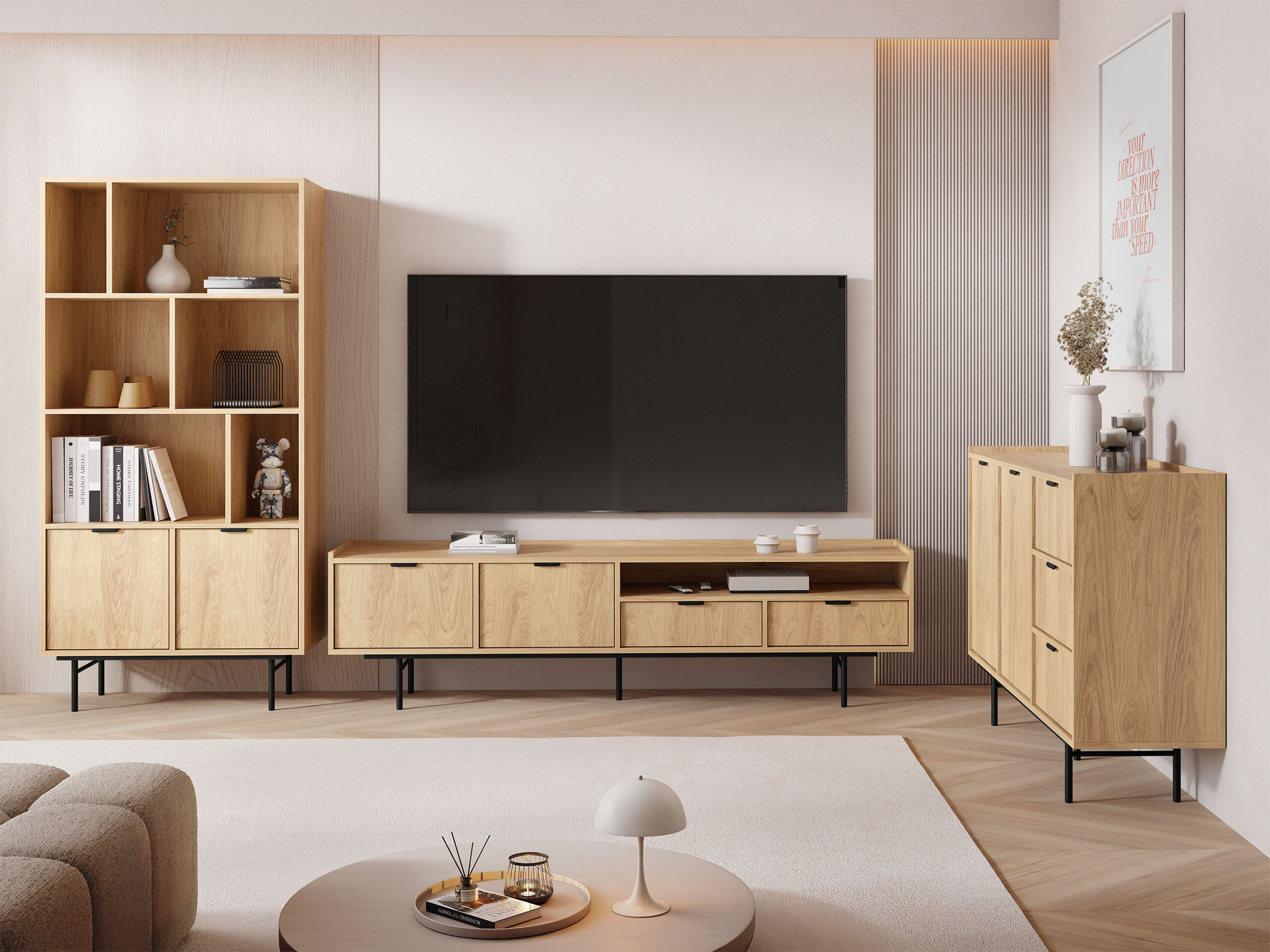 Chest of drawers Floelbe 101 (Oak)