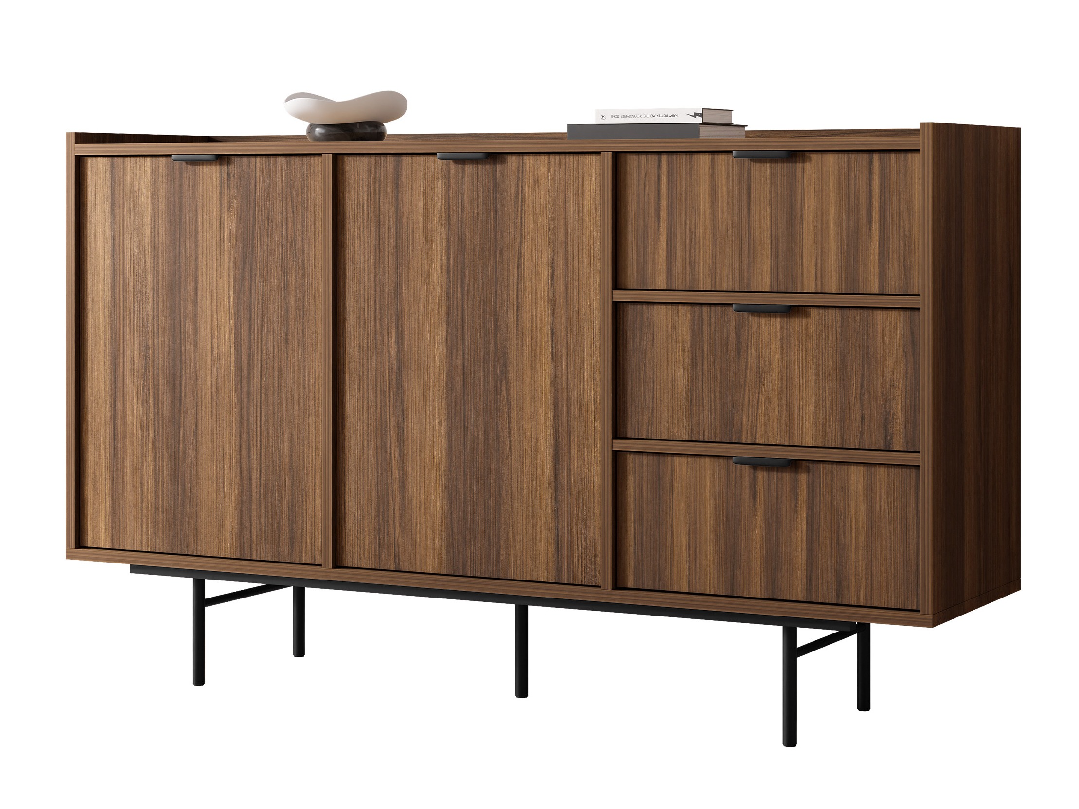 Chest of drawers Floelbe 101 (Walnut)