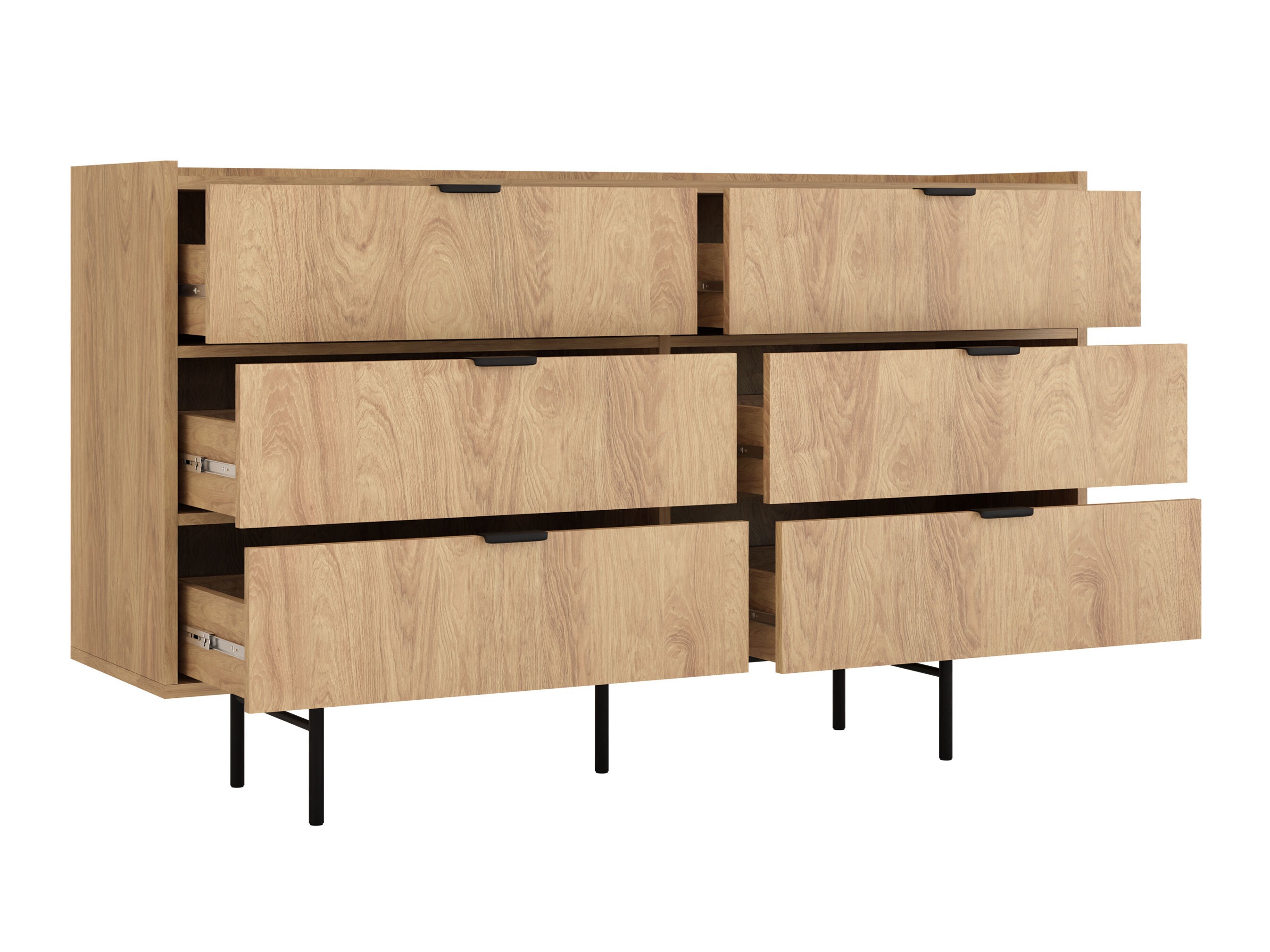 Chest of drawers Floelbe 102 (Oak)