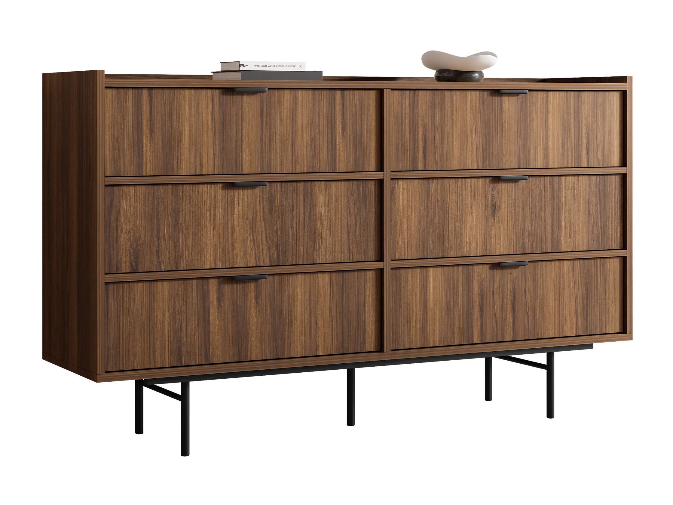 Chest of drawers Floelbe 102 (Walnut)