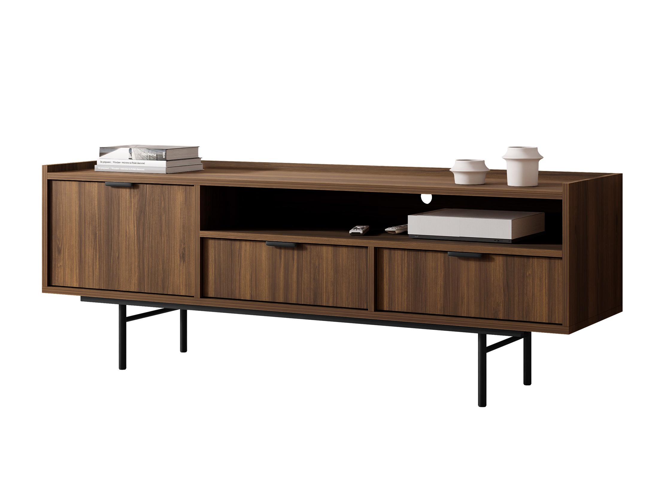 TV stand Floelbe 104 (Walnut)
