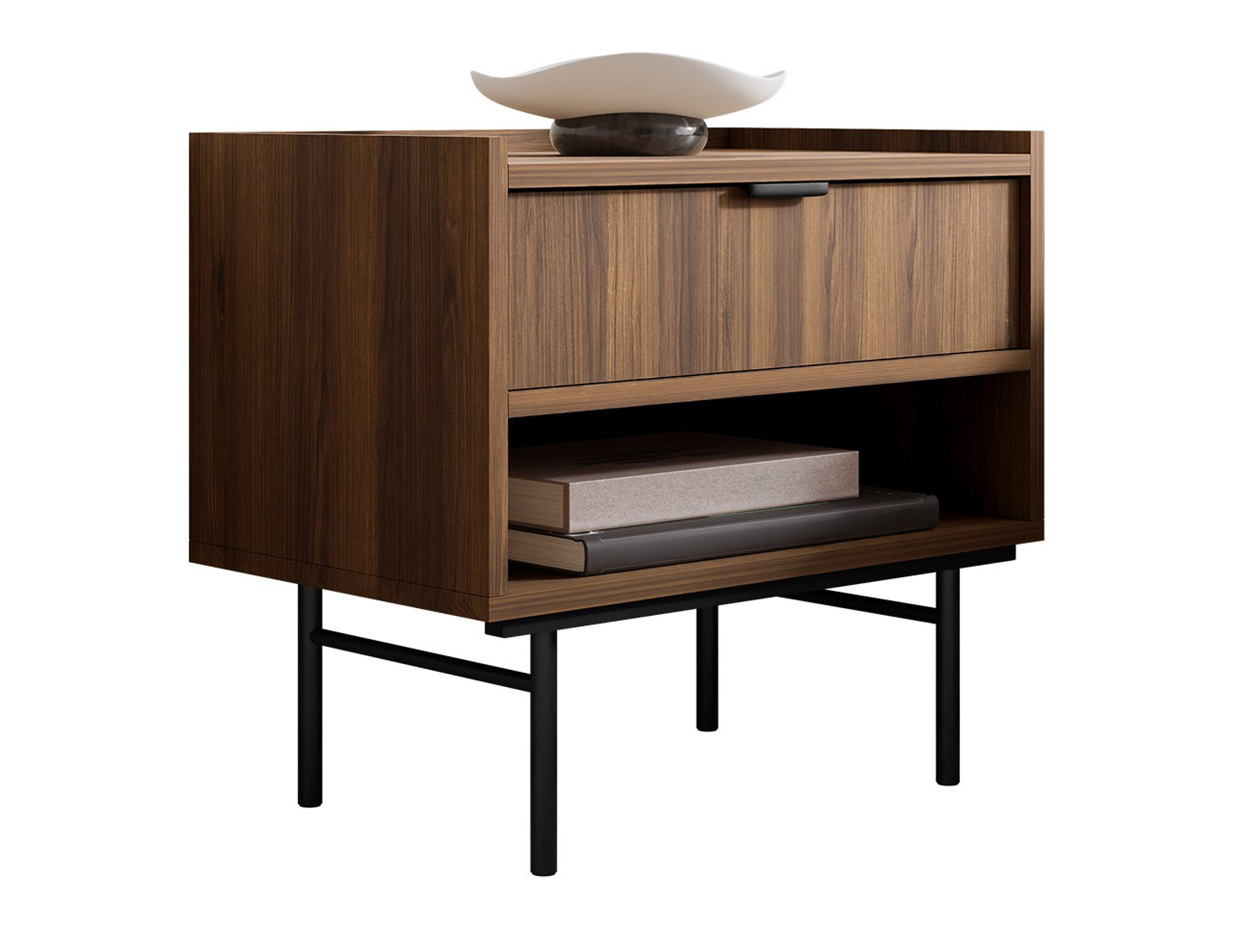 Bedside table Floelbe 106 (Walnut)
