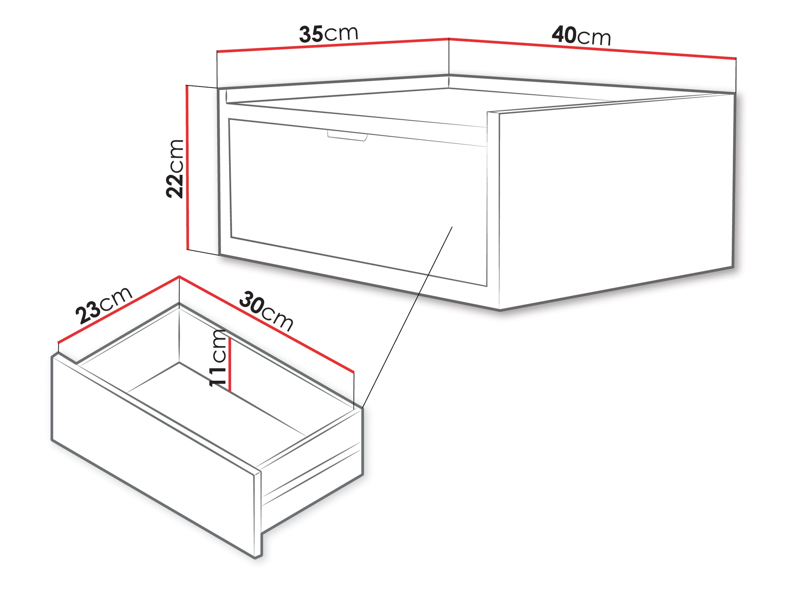 Bedside table Floelbe 107 (Oak)