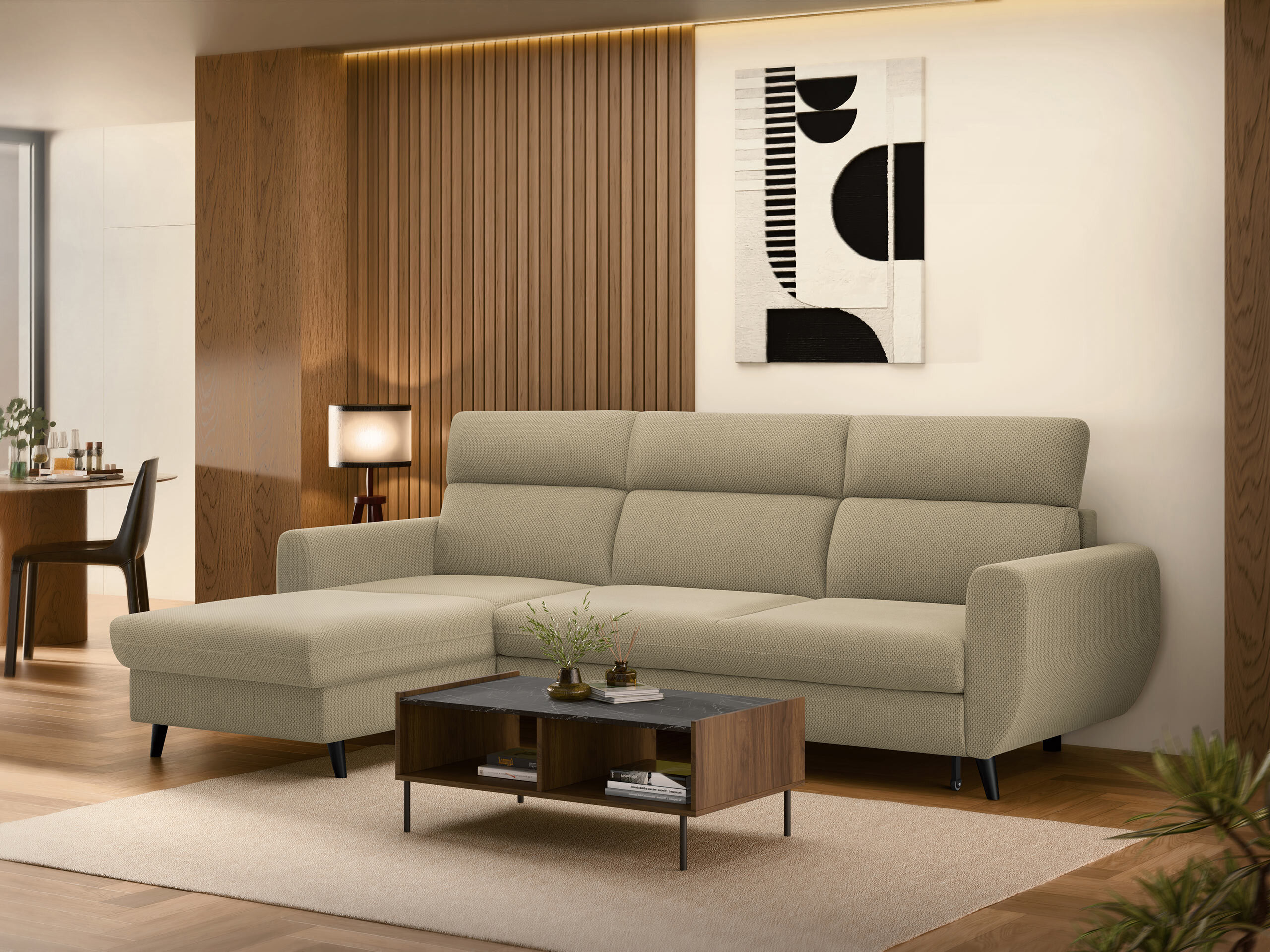 Corner sofa Temple 132 (Cruz 15)