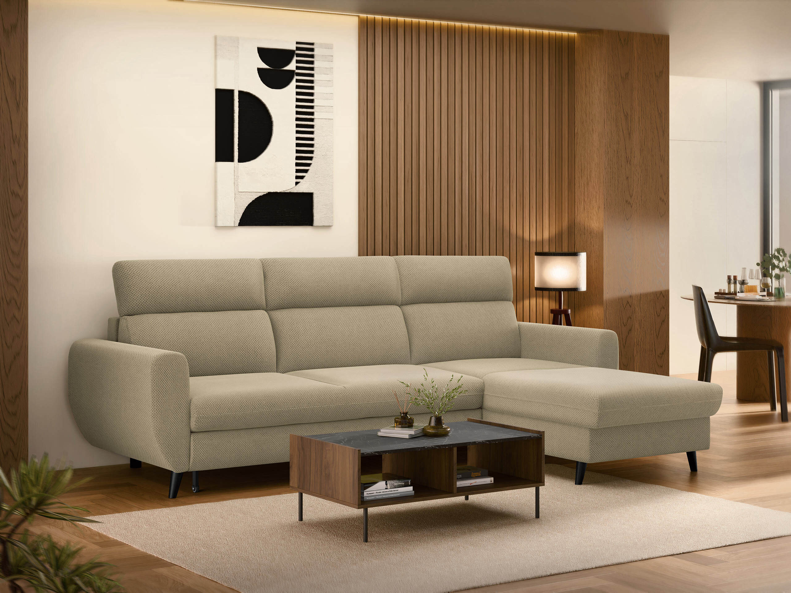 Corner sofa Temple 132 (Cruz 15)