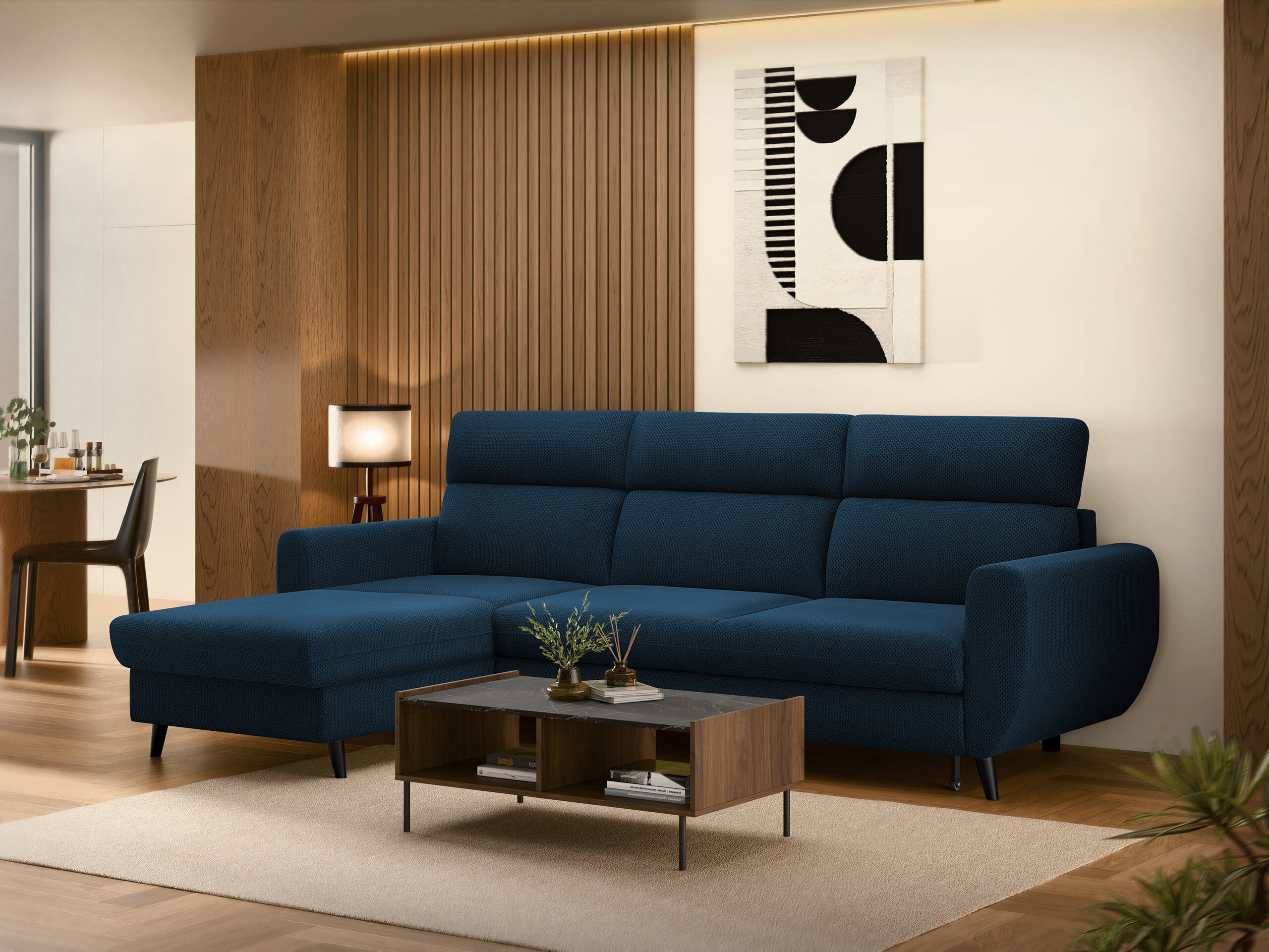 Corner sofa Temple 132 (Cruz 79)