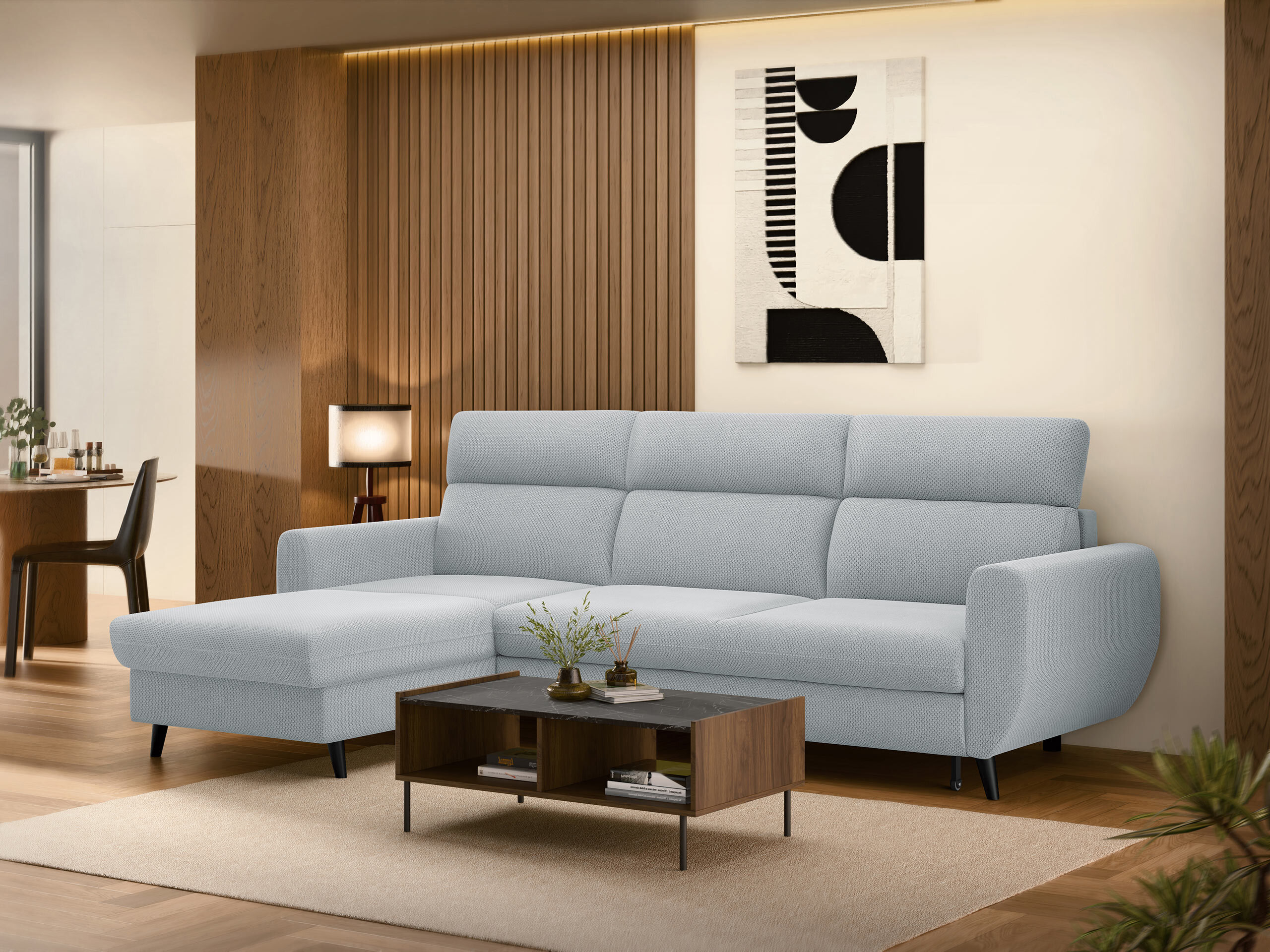 Corner sofa Temple 132 (Cruz 80)