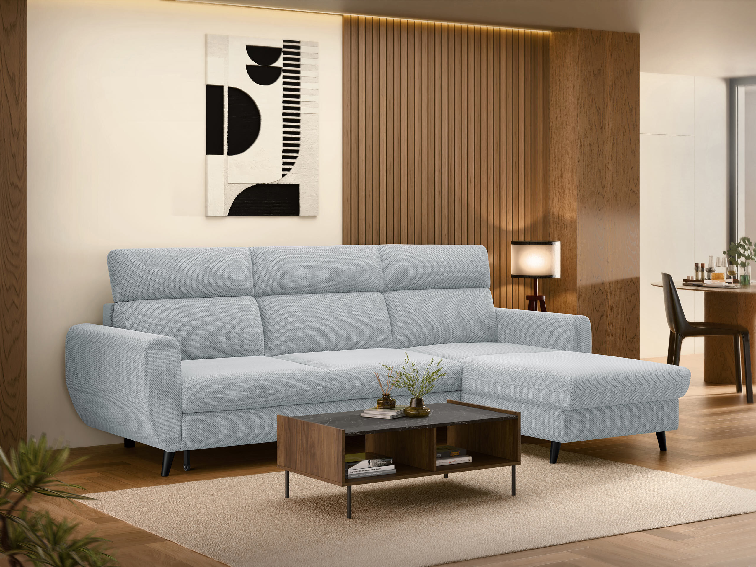 Corner sofa Temple 132 (Cruz 80)