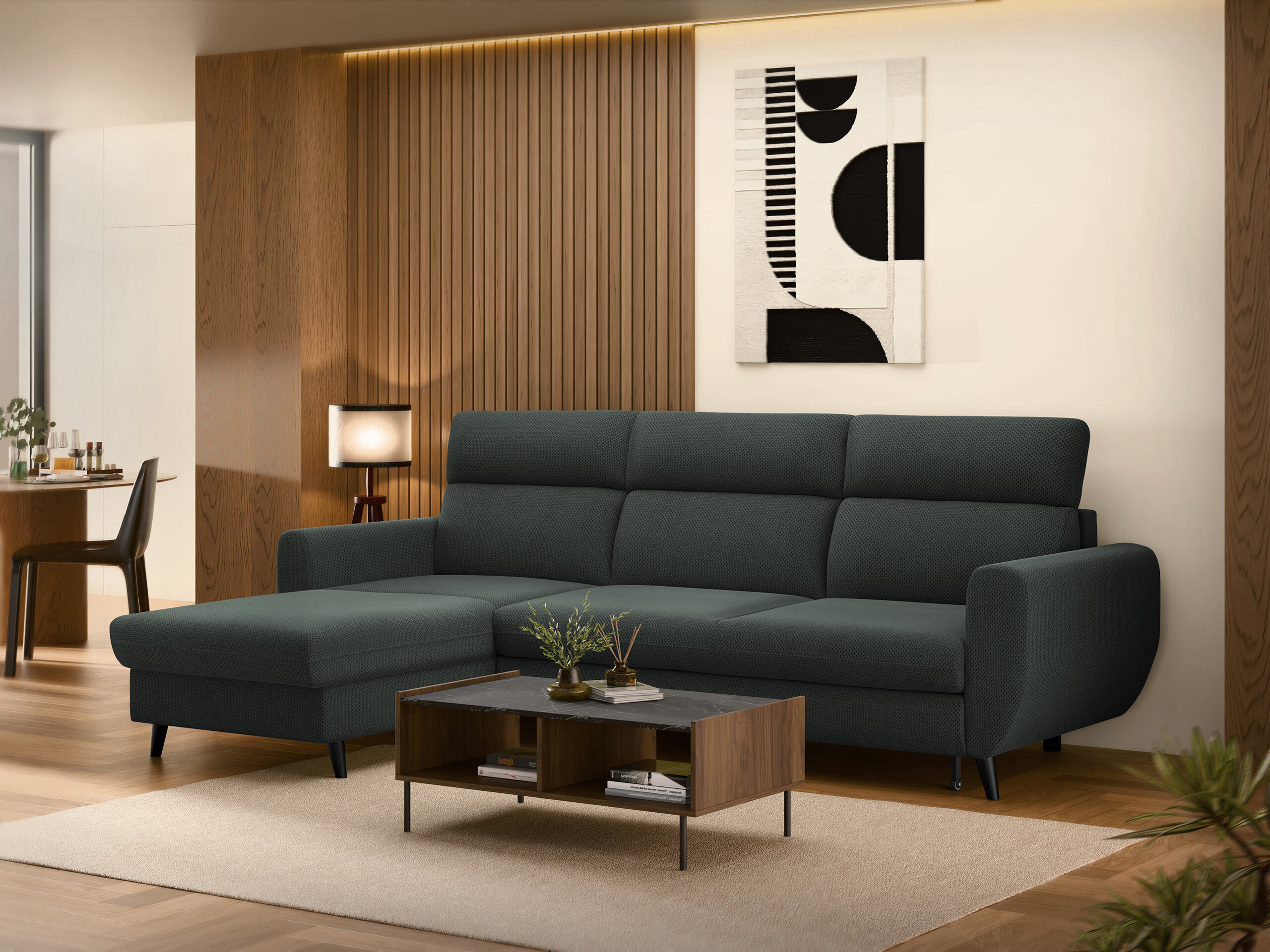 Corner sofa Temple 132 (Cruz 97)