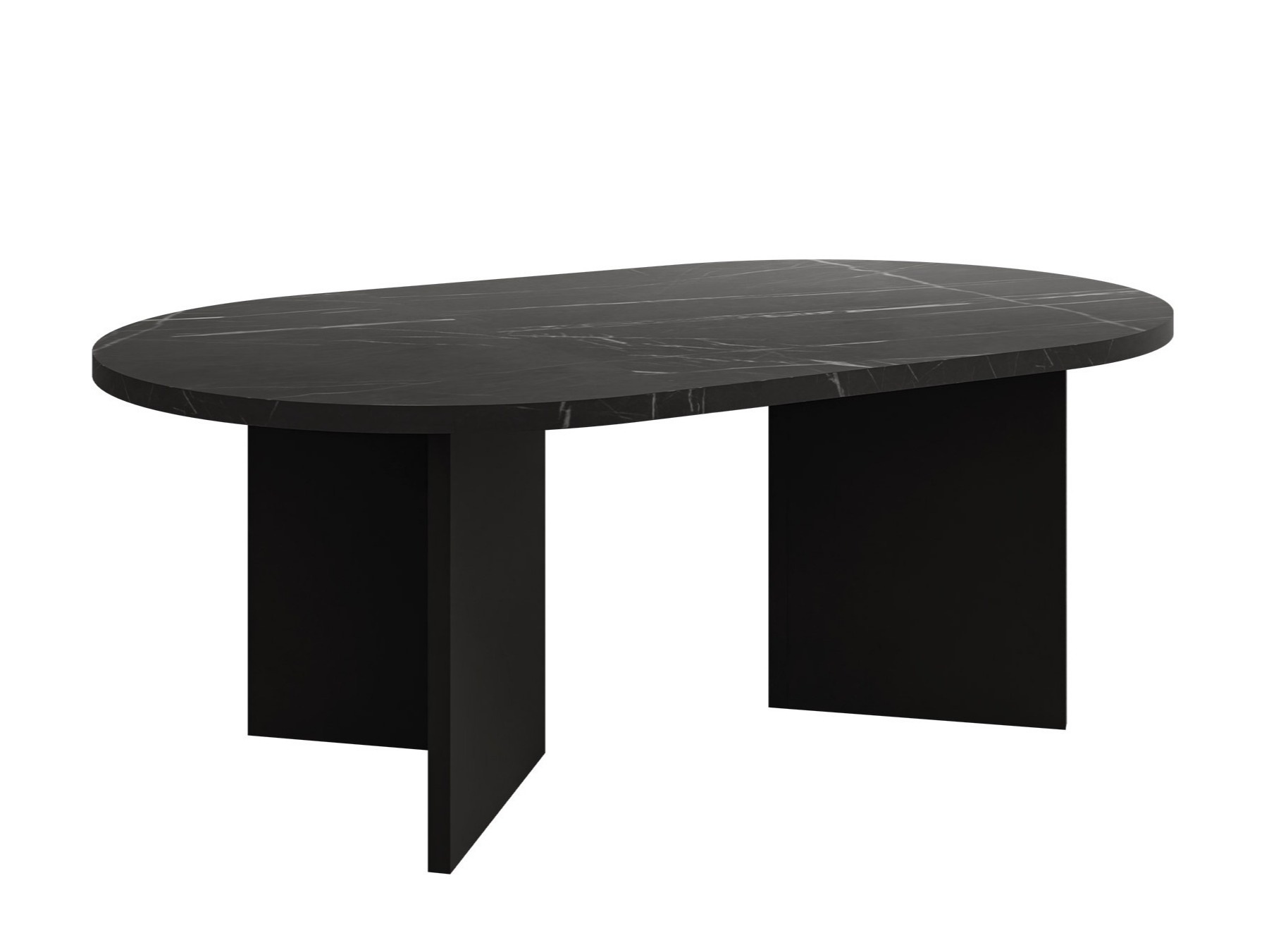 Coffee table Comfivo Fungus (Black marble + Black)