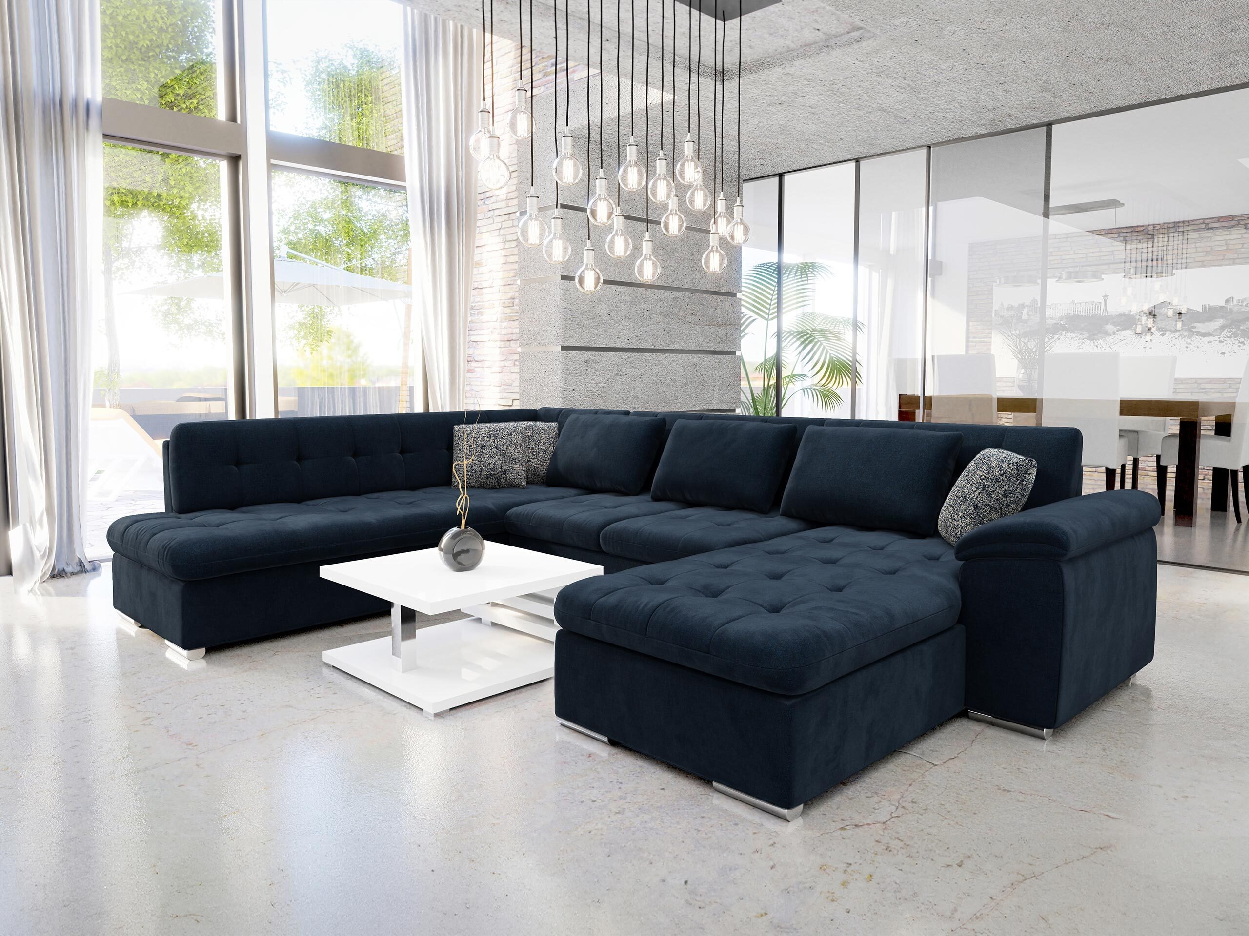 Corner sofa Comfivo Gemma V (Maya 09 + Corbett 78)