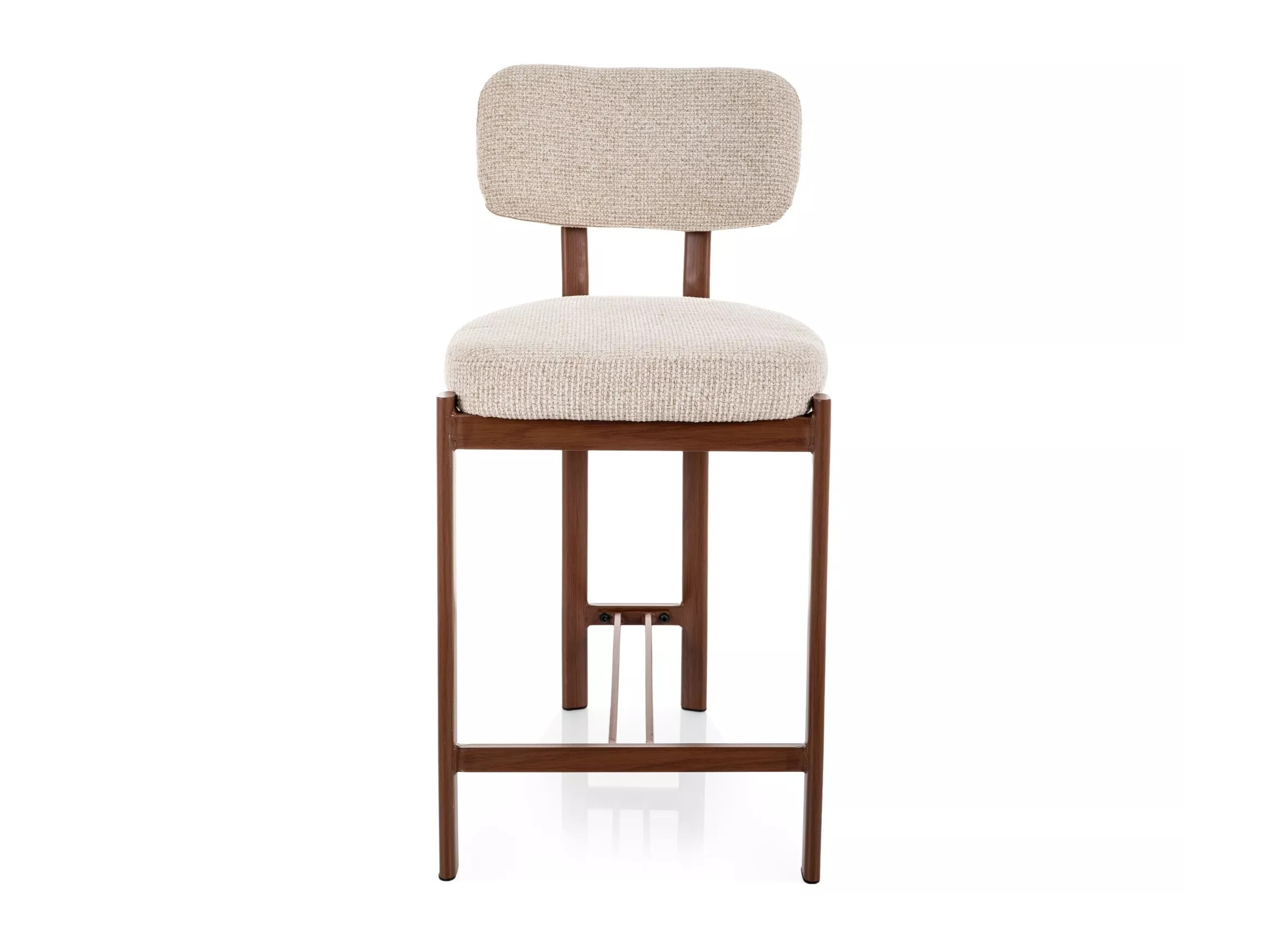 Counter stool Detroit 956 (Beige + Walnut)