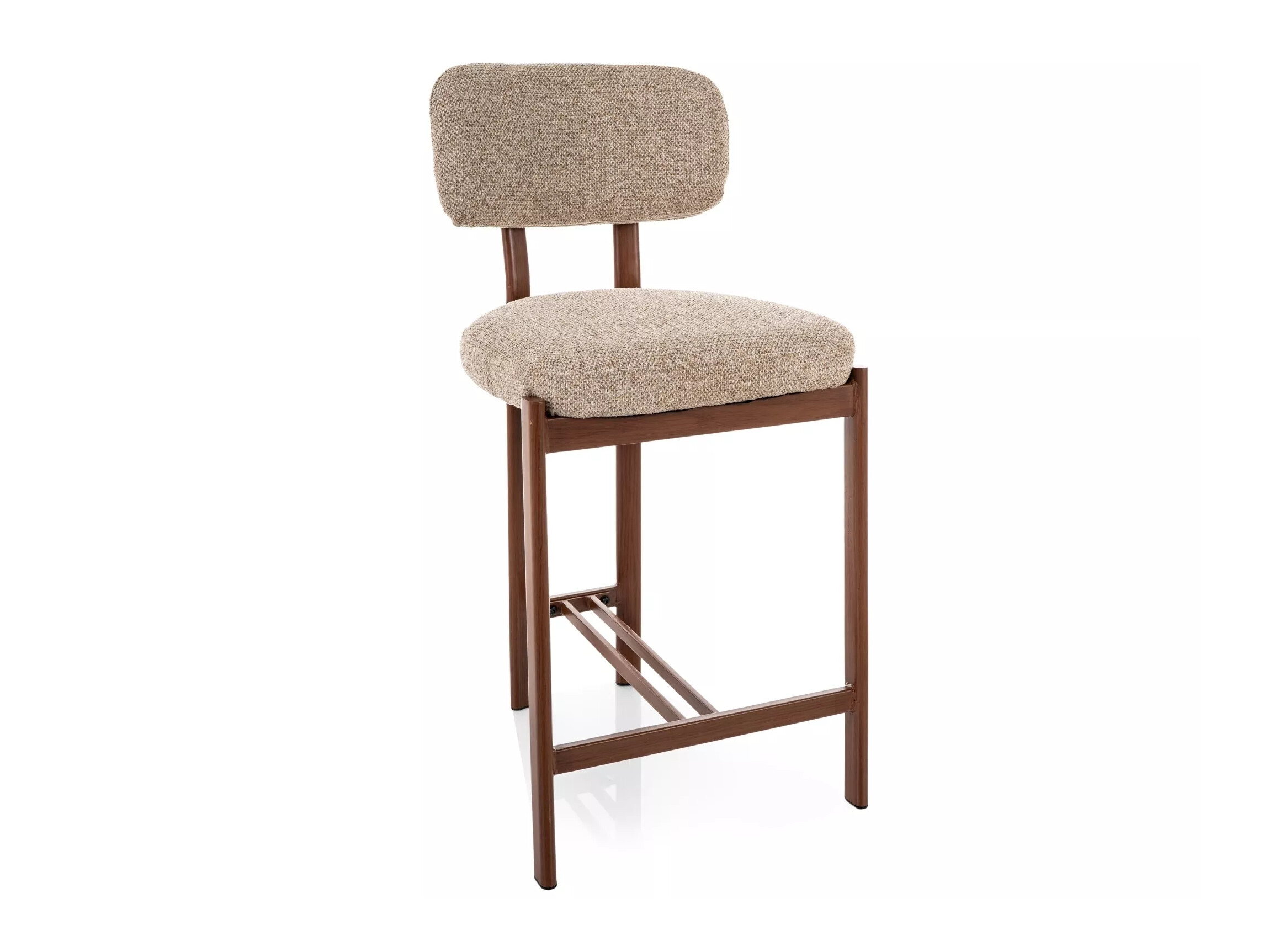 Counter stool Detroit 956 (Light brown + Walnut)