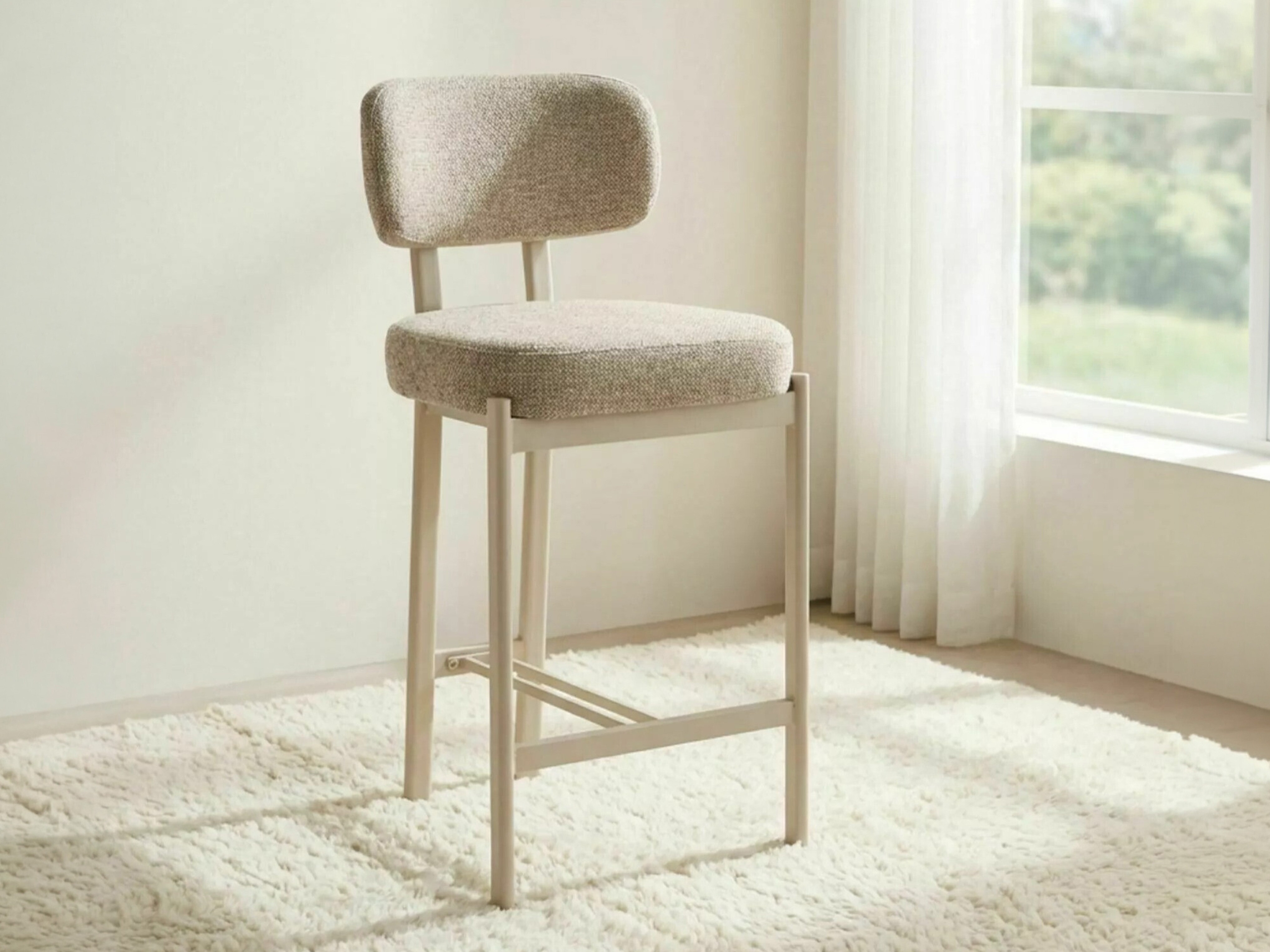 Counter stool Detroit 956 (Beige + Cashmere)