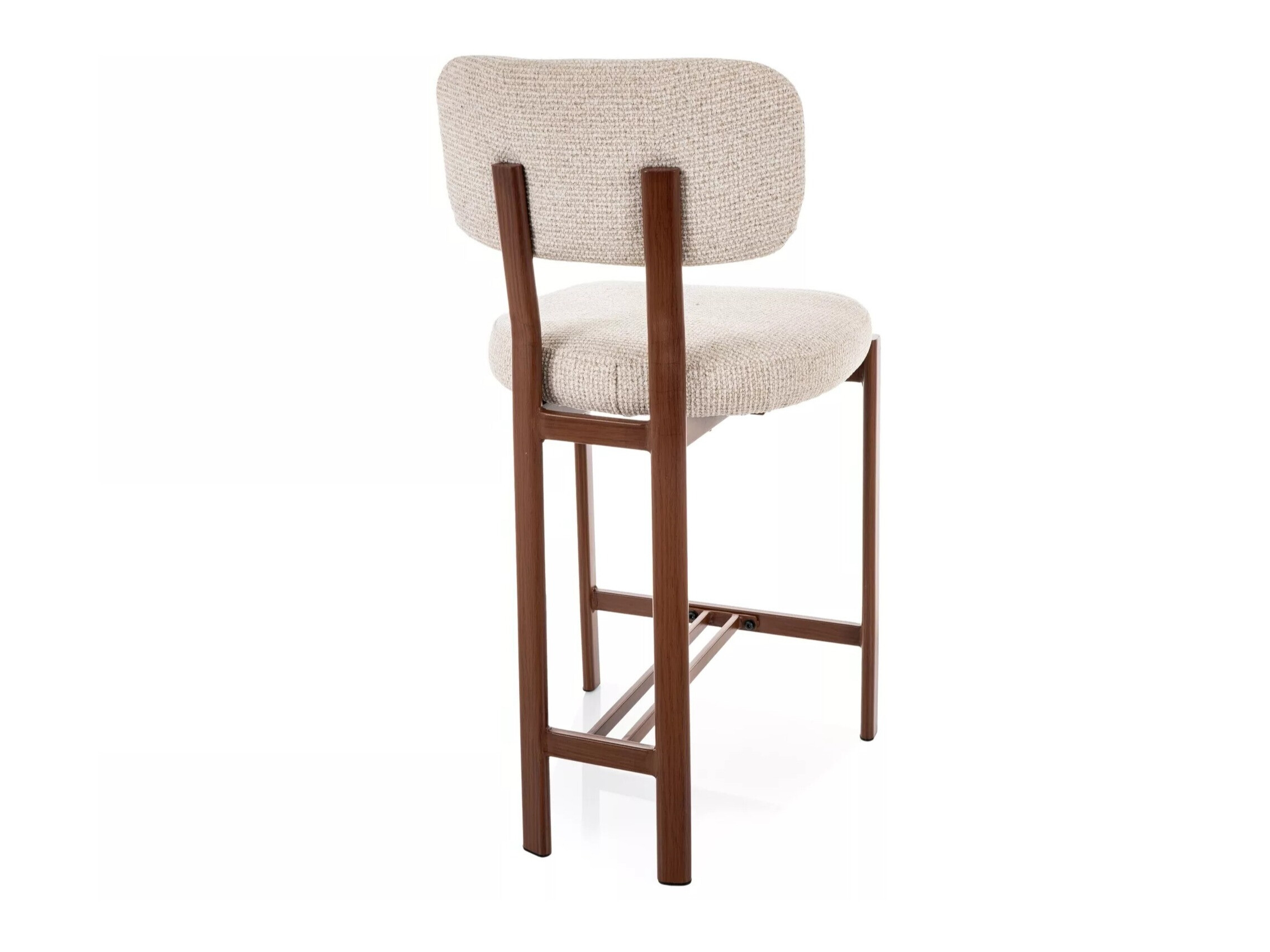 Counter stool Detroit 956 (Beige + Walnut)