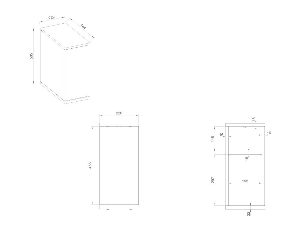 Bedside table Sermavi 122
