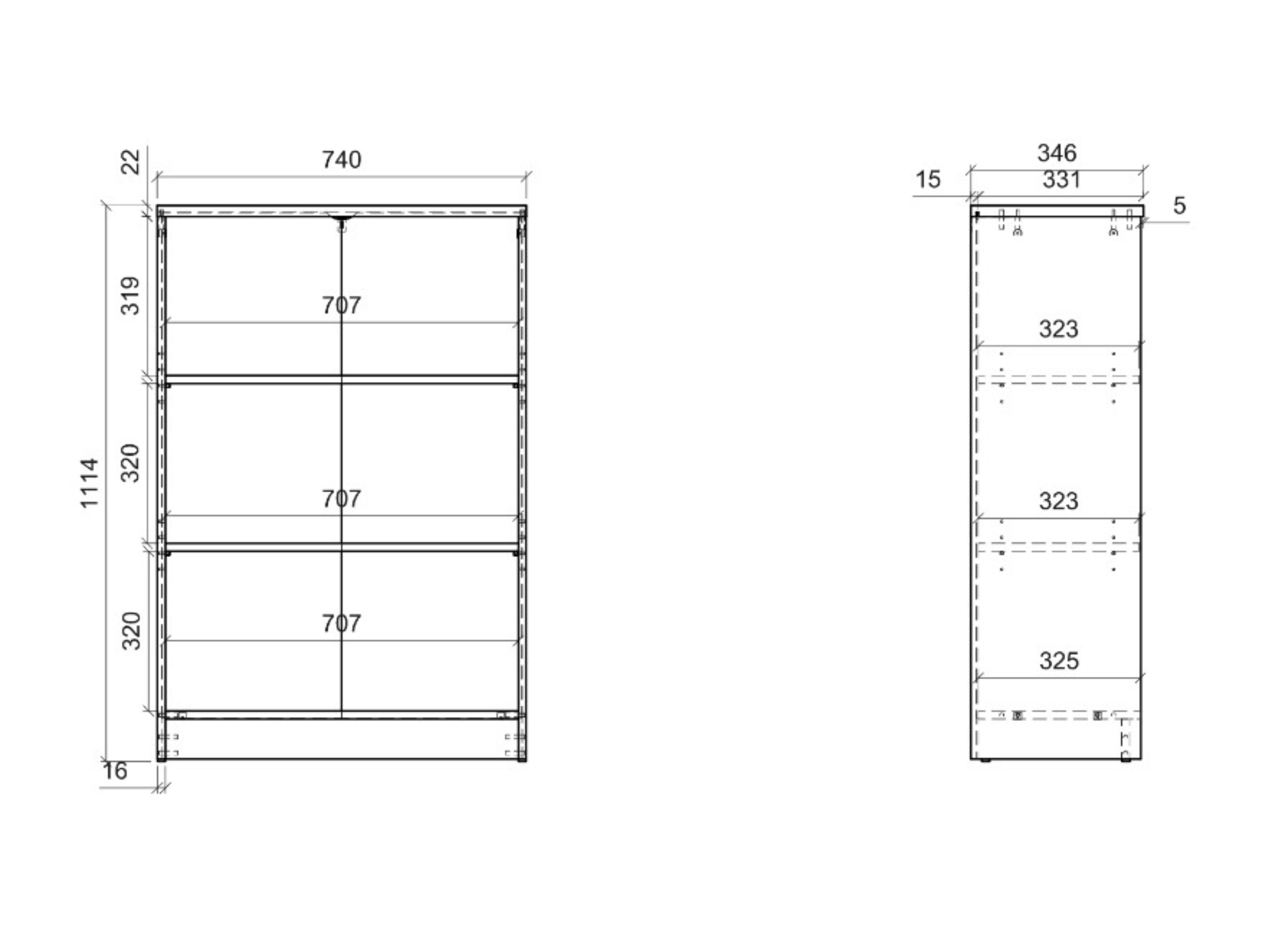 Bookcase Fiofive 101 (White)