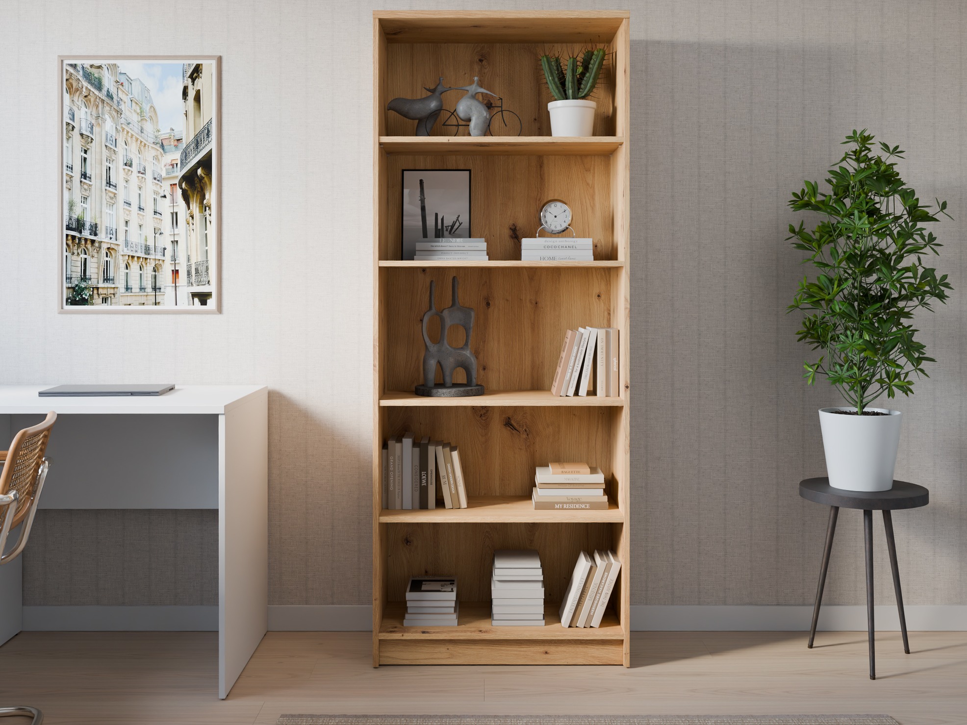 Bookcase Fiofive 102 (Artisan oak)