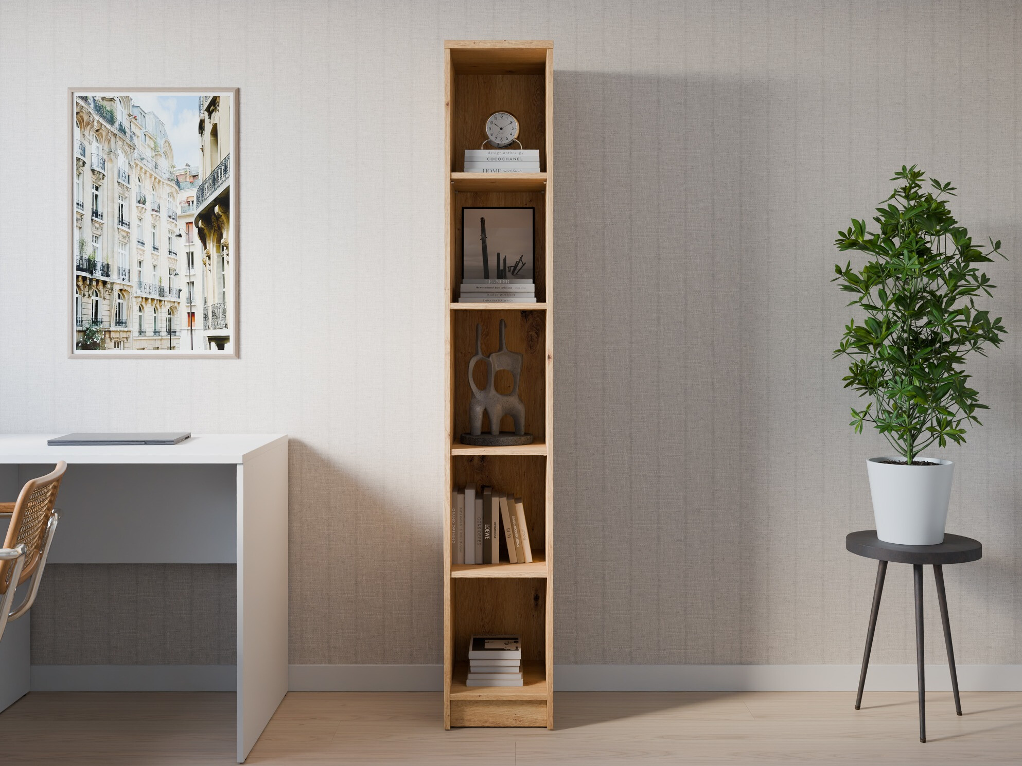 Bookcase Fiofive 105 (Artisan oak)