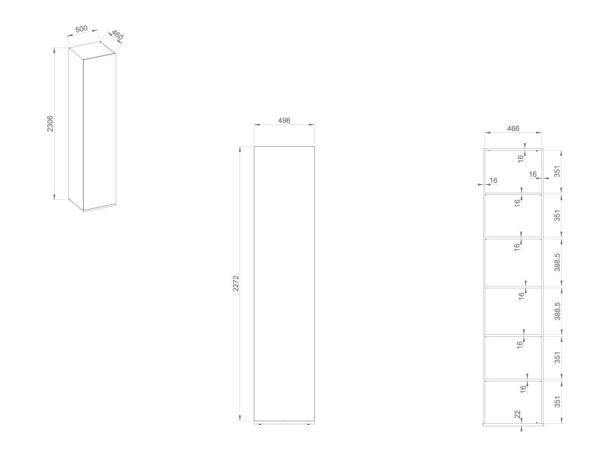 Bookcase Sermavi 101