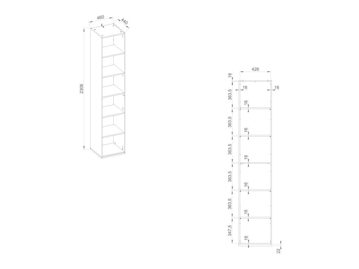 Bookcase Sermavi 103