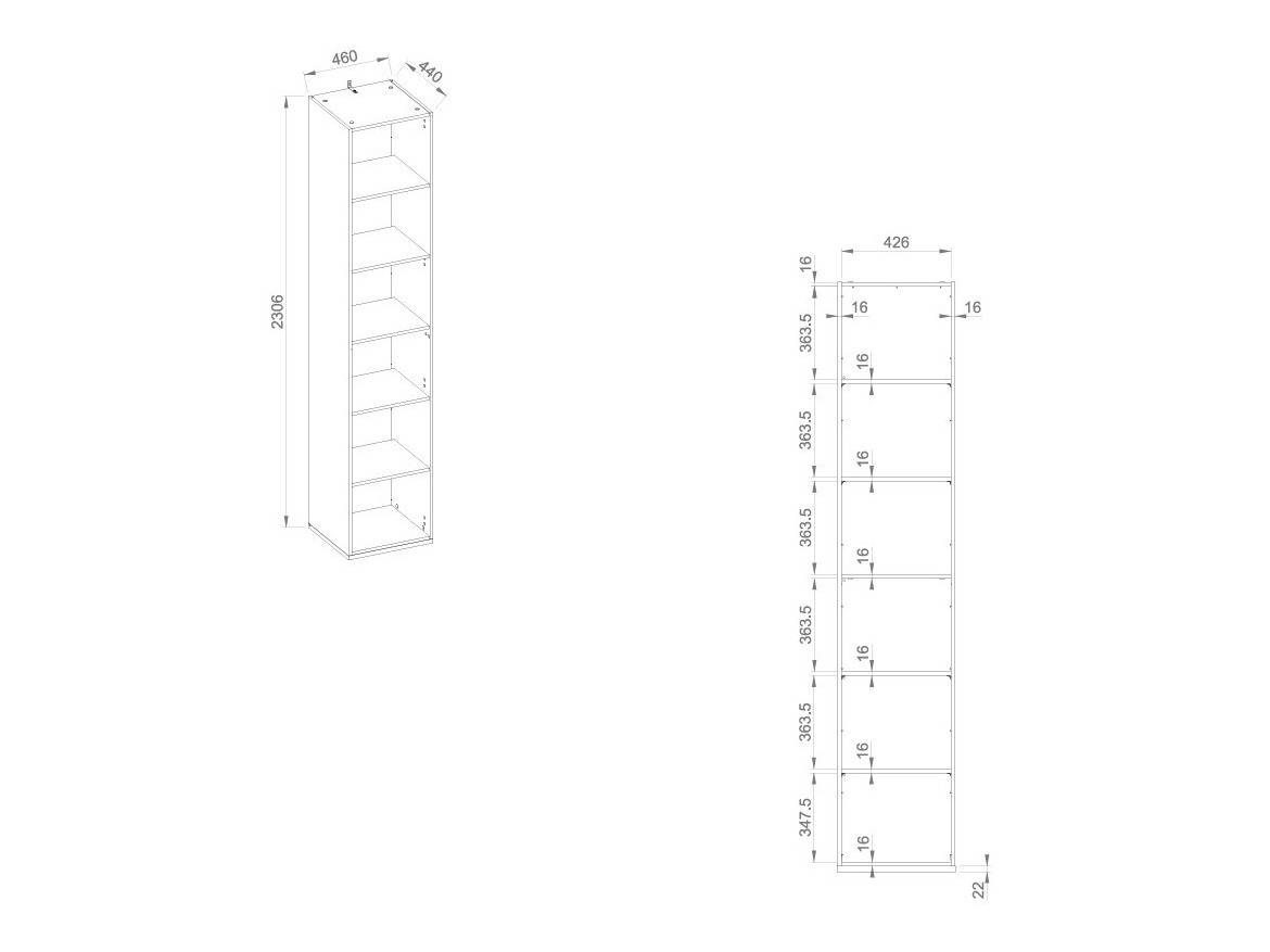 Bookcase Sermavi 103