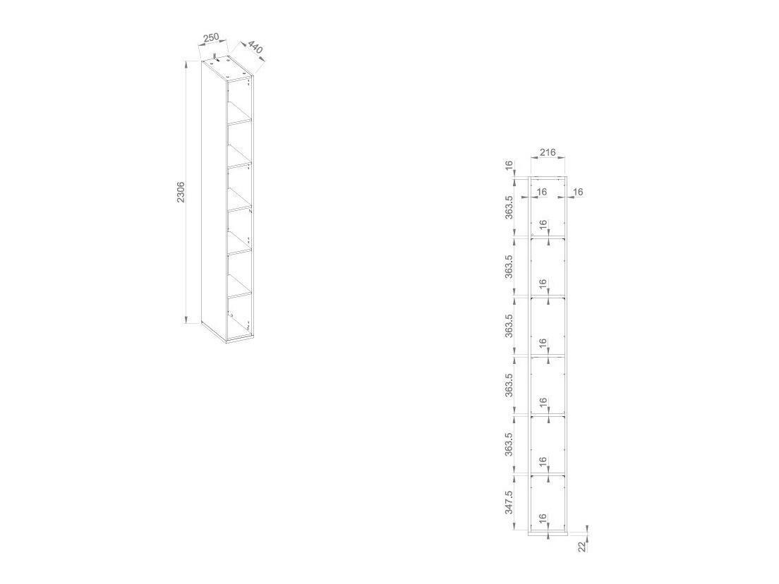 Bookcase Sermavi 128
