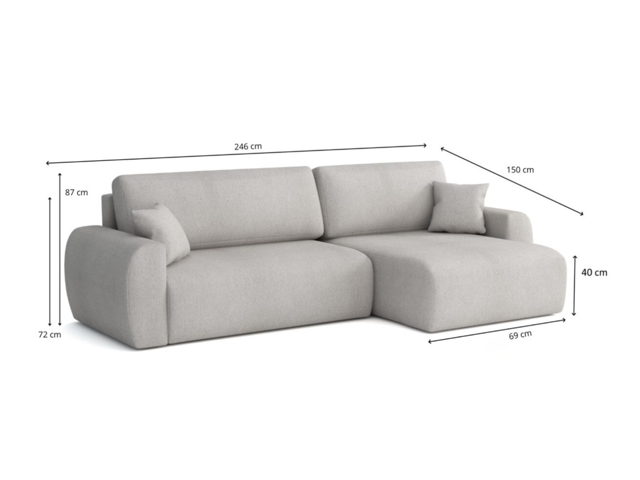 Corner sofa Calexico 102