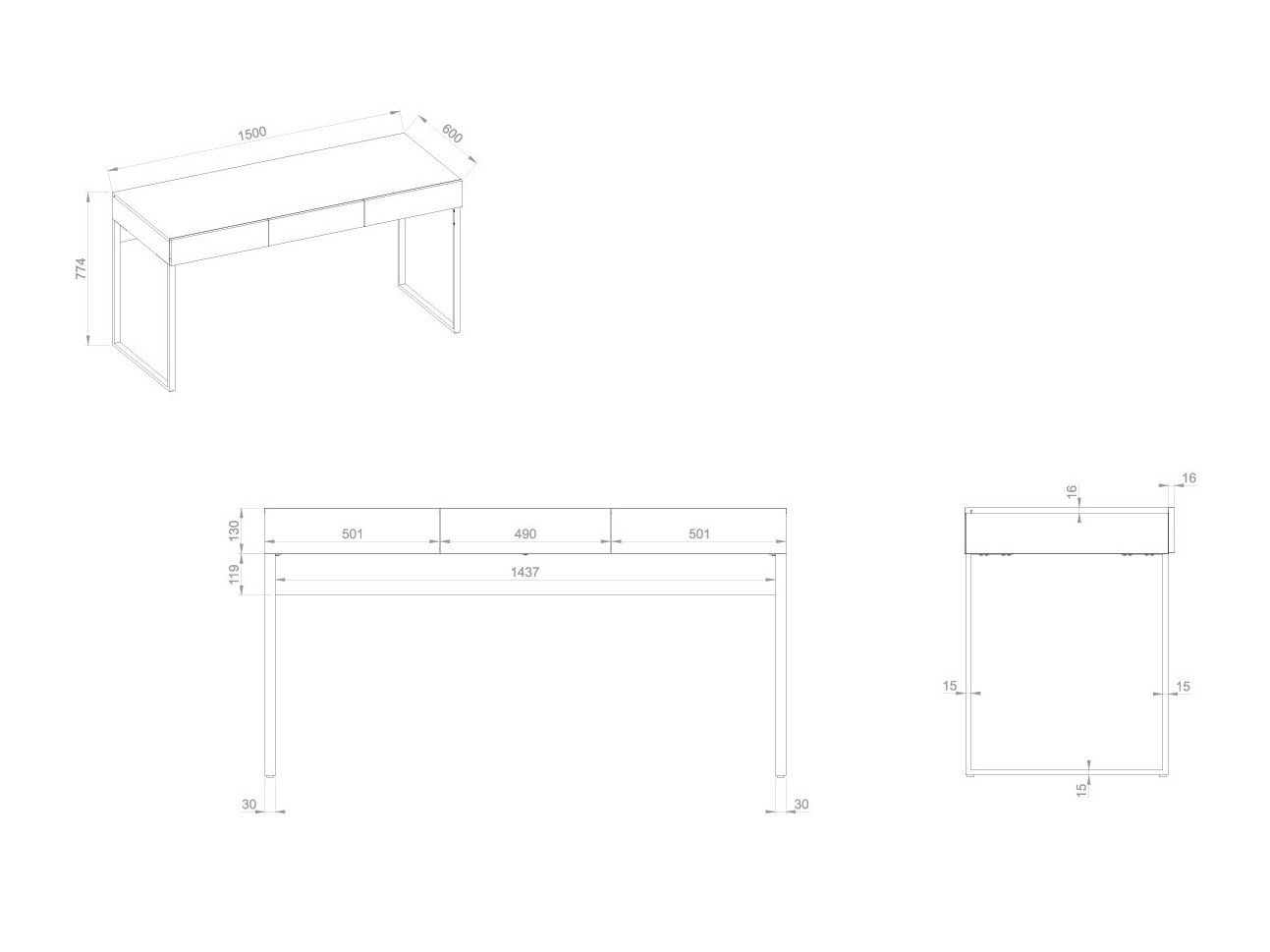 Desk Sermavi 124
