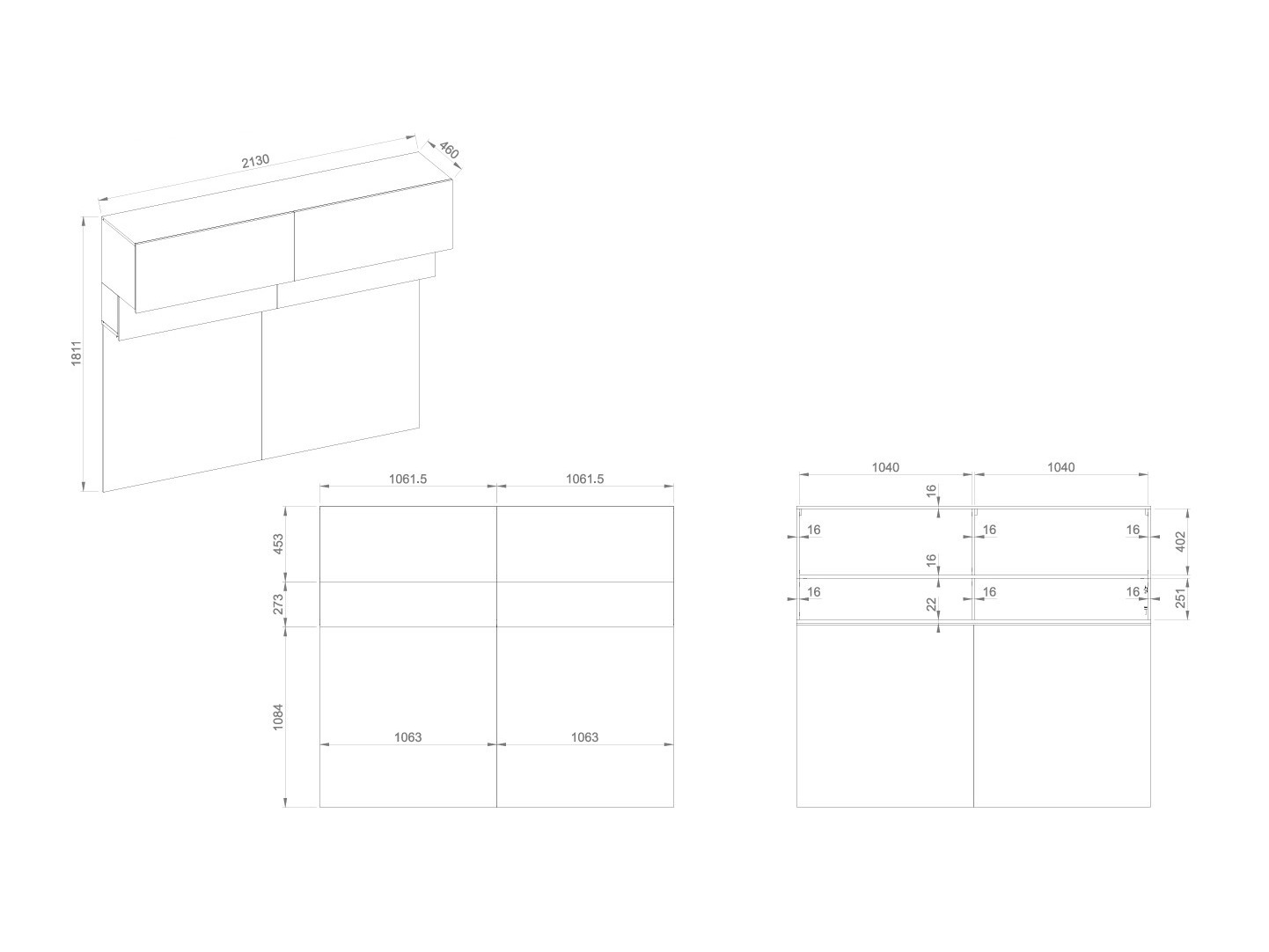 Wall cabinet Sermavi 109